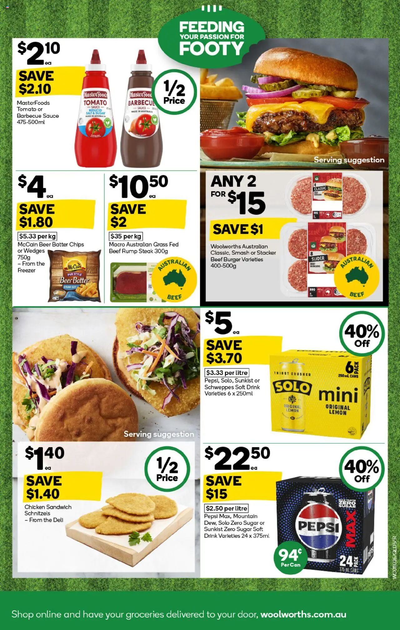 Woolworths catalogue - valid from 01.10.2025 | Page: 5 | Products: Grass, Beer, Sauce, Lemon