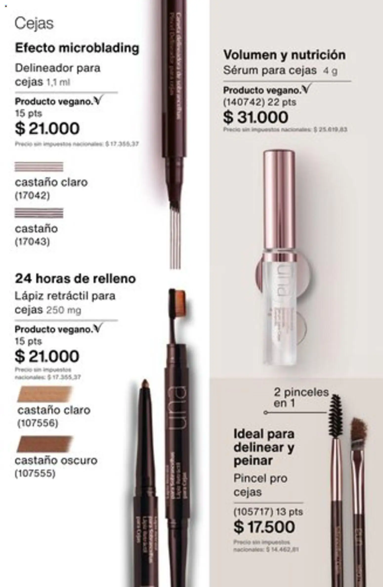 Catálogo Natura Ciclo 16/2025 │ válido desde el 01.11.2025 | Página: 136 | Productos: Pincel, Serum, Delineador