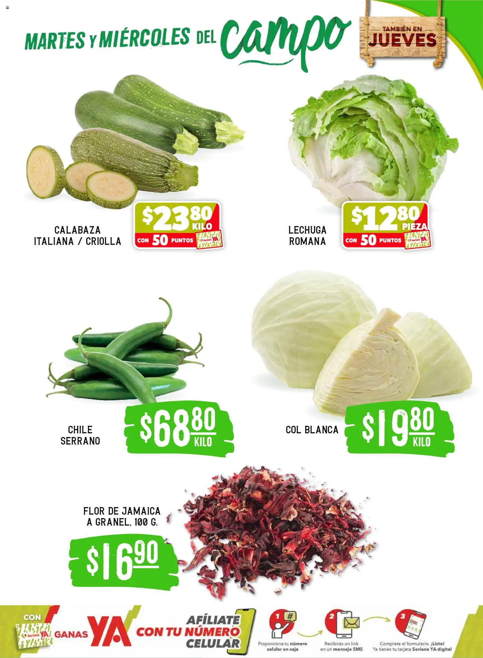 Nuevas ofertas de Soriana válidas en toda la República Mexicana desde el 14.04.2026. ¡Encuentra las mejores ofertas en Soriana Martes y Miércoles del Campo Súper: Chih, Delicias, Dur y Coah (excepto Saltillo)! | Página: 3 | Productos: Col, Lechuga, Caja
