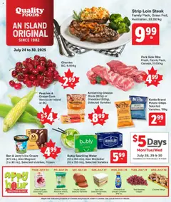 Preview of Quality Foods weekly flyer / circulaire from shop Quality Foods valid from 24.07.2025