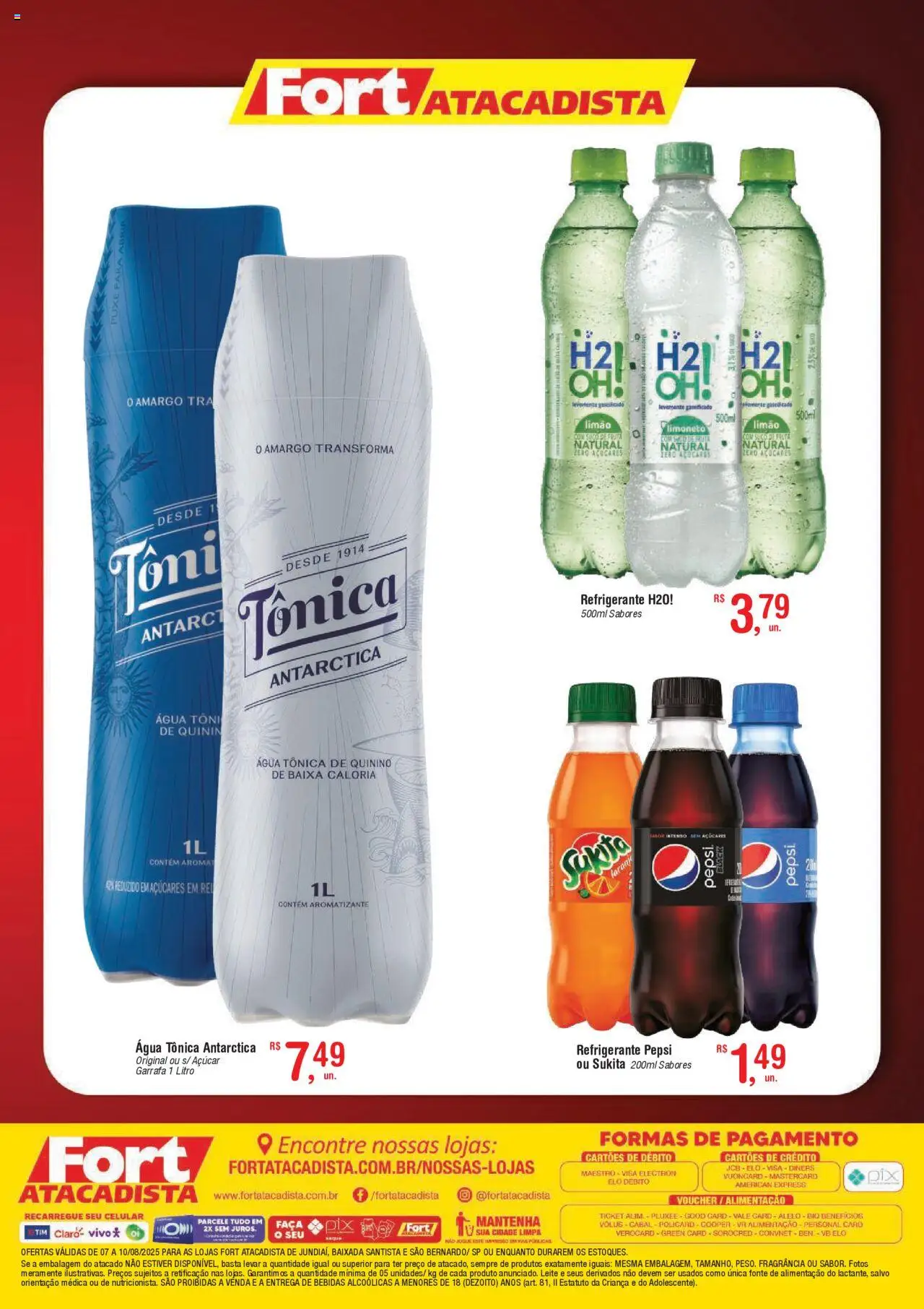 Fort Atacadista Folheto - válido de 07.08.2025 | Página: 2 | Produtos: Celular, Fragrância, Suco, Açúcar