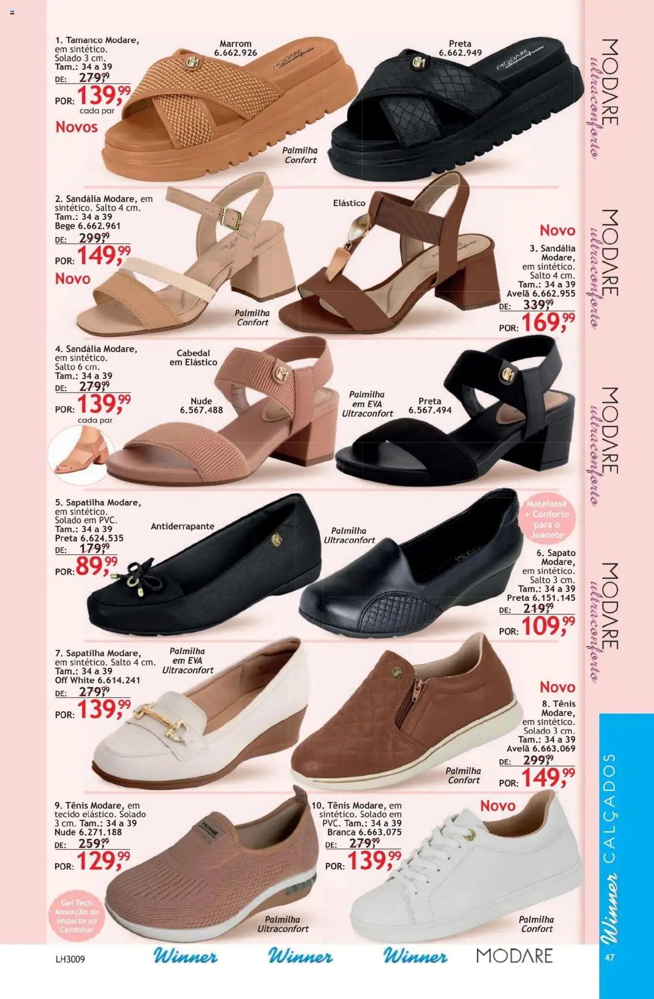 Quatro Estações Folheto - válido de 01.10.2025 | Página: 47 | Produtos: Tecido, Tênis, Palmilha, Avelã