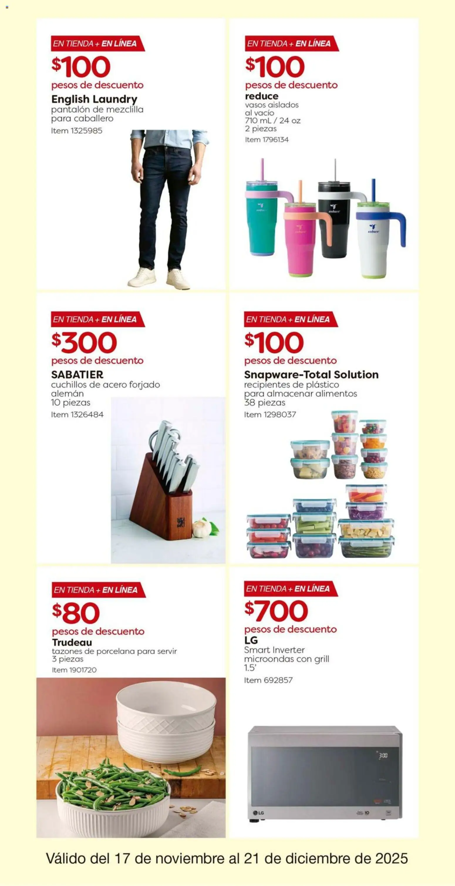 Nuevas ofertas de Costco válidas en toda la República Mexicana desde el 17.11.2025. ¡Encuentra las mejores ofertas en Costco catálogo! | Página: 15 | Productos: Microondas, Vasos