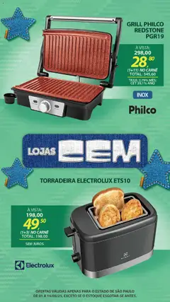 Lojas Cem Folheto - válido de 01.08.2025 | Página: 77 | Produtos: Grill, Torradeira, Carne