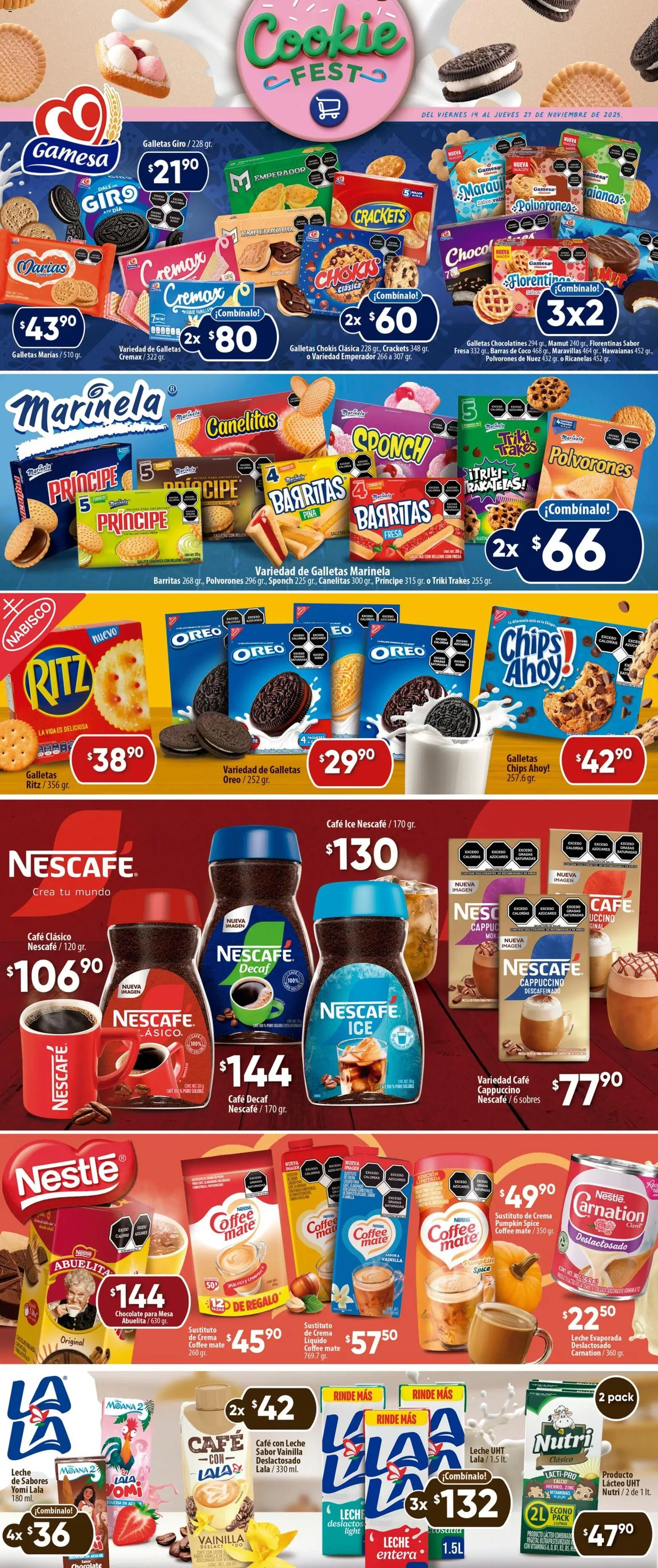 Nuevas ofertas de Calimax válidas en toda la República Mexicana desde el 14.11.2025. ¡Encuentra las mejores ofertas en Calimax folleto! | Página: 3 | Productos: Azúcar, Crema, Piña, Mate