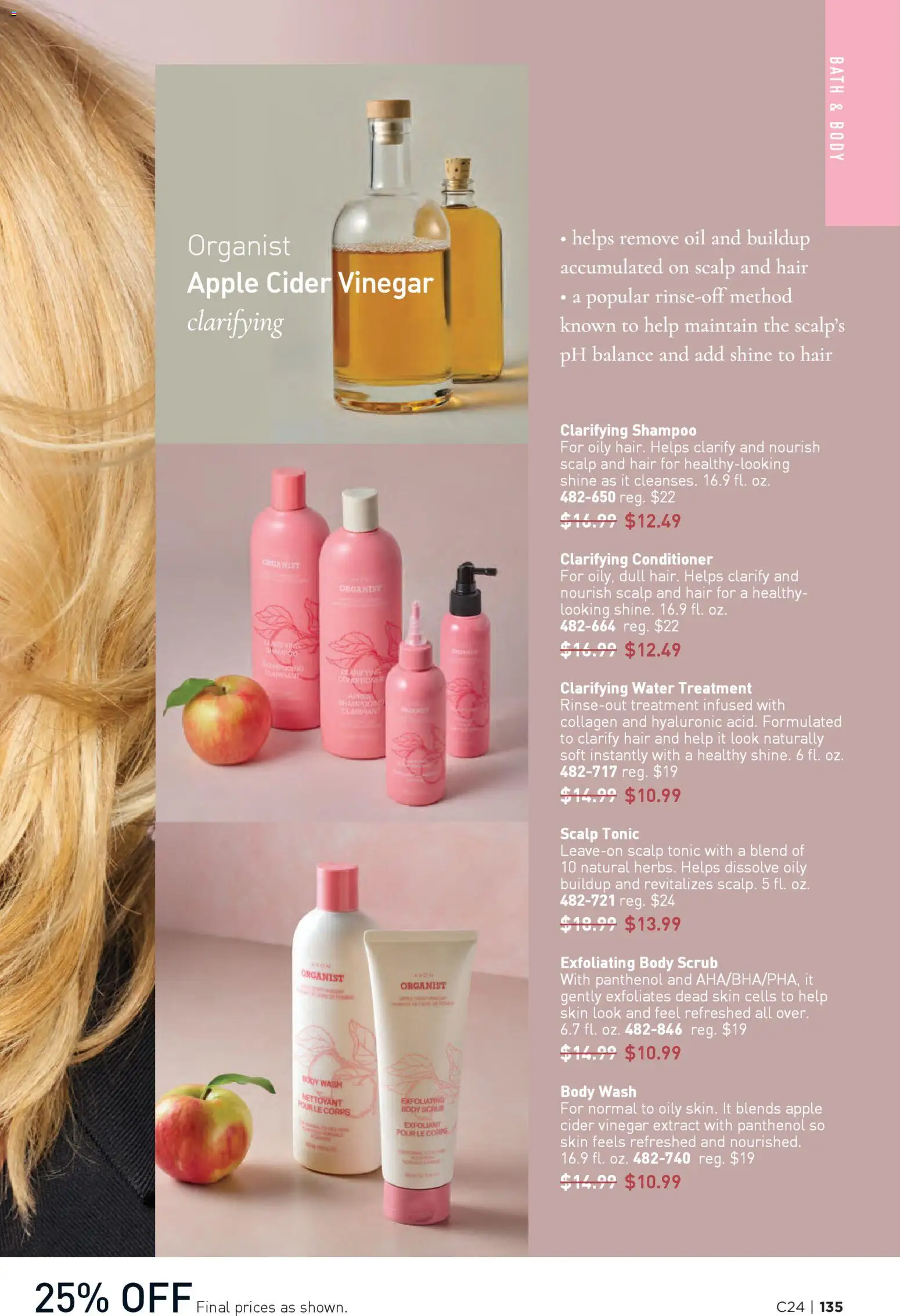Avon Brochure - valid from 19.11.2025 | Page: 135 | Products: Bath, Shampoo, Conditioner, Body Wash