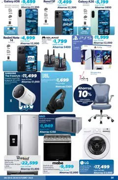 Vista previa de Sam's Club - Catálogo, nuevo folleto de la tienda, válido en México a partir del 09.10.2025 | Página: 29 | Productos: Silla, Proyector, Lavadora, Microondas