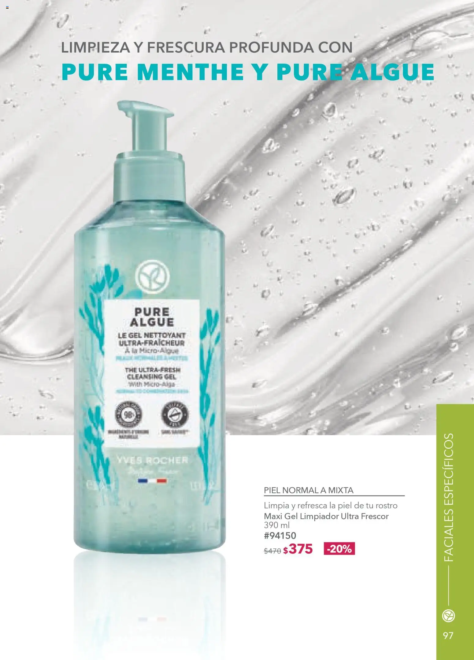 Nuevas ofertas de Yves Rocher válidas en toda la República Mexicana desde el 10.02.2026. ¡Encuentra las mejores ofertas en Yves Rocher campaña 3 2026! | Página: 95 | Productos: Limpiador