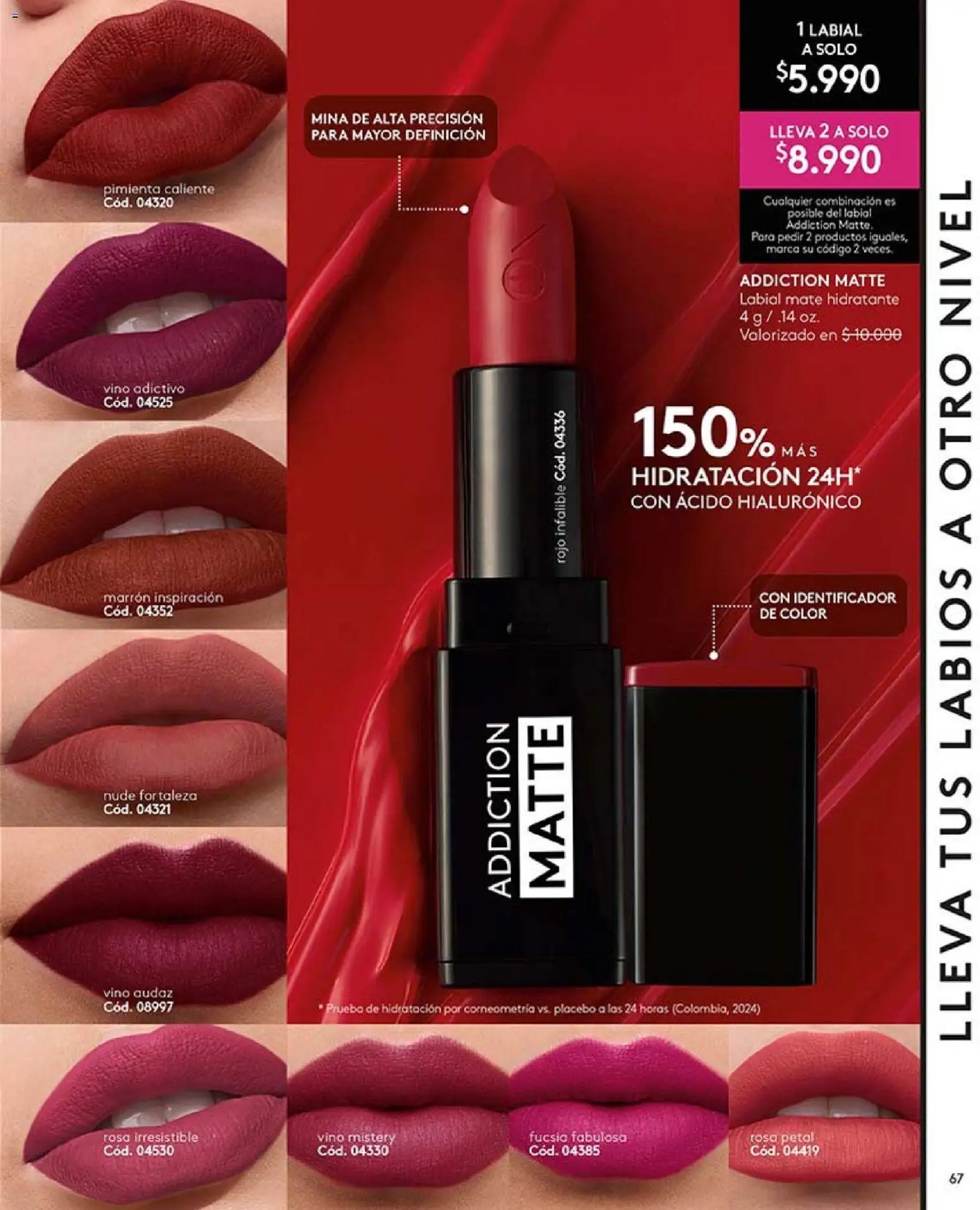 Catálogo Ésika Campaña 1 │ válido desde el 01.01.2026 | Página: 67 | Productos: Pimienta, Mate, Vino, Labial