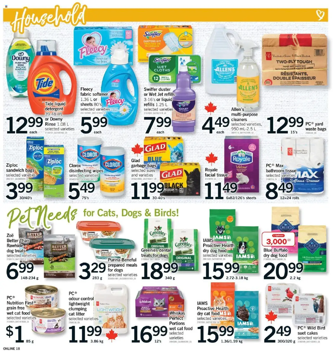 Fortinos flyer valid from 18.09.2025 | Page: 17 | Products: PC, Bag, Fabric softener, Detergent