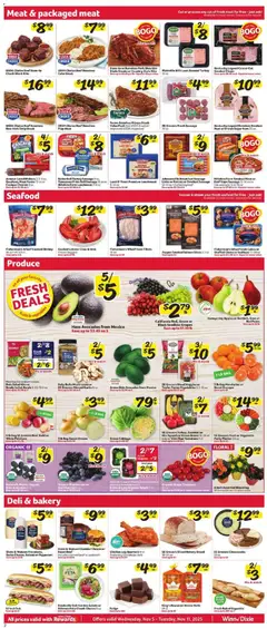 Preview of Winn Dixie weekly ads valid from 05.11.2025 | Page: 2 | Products: Bread, Vegetables, Cabbage, Cheesecake
