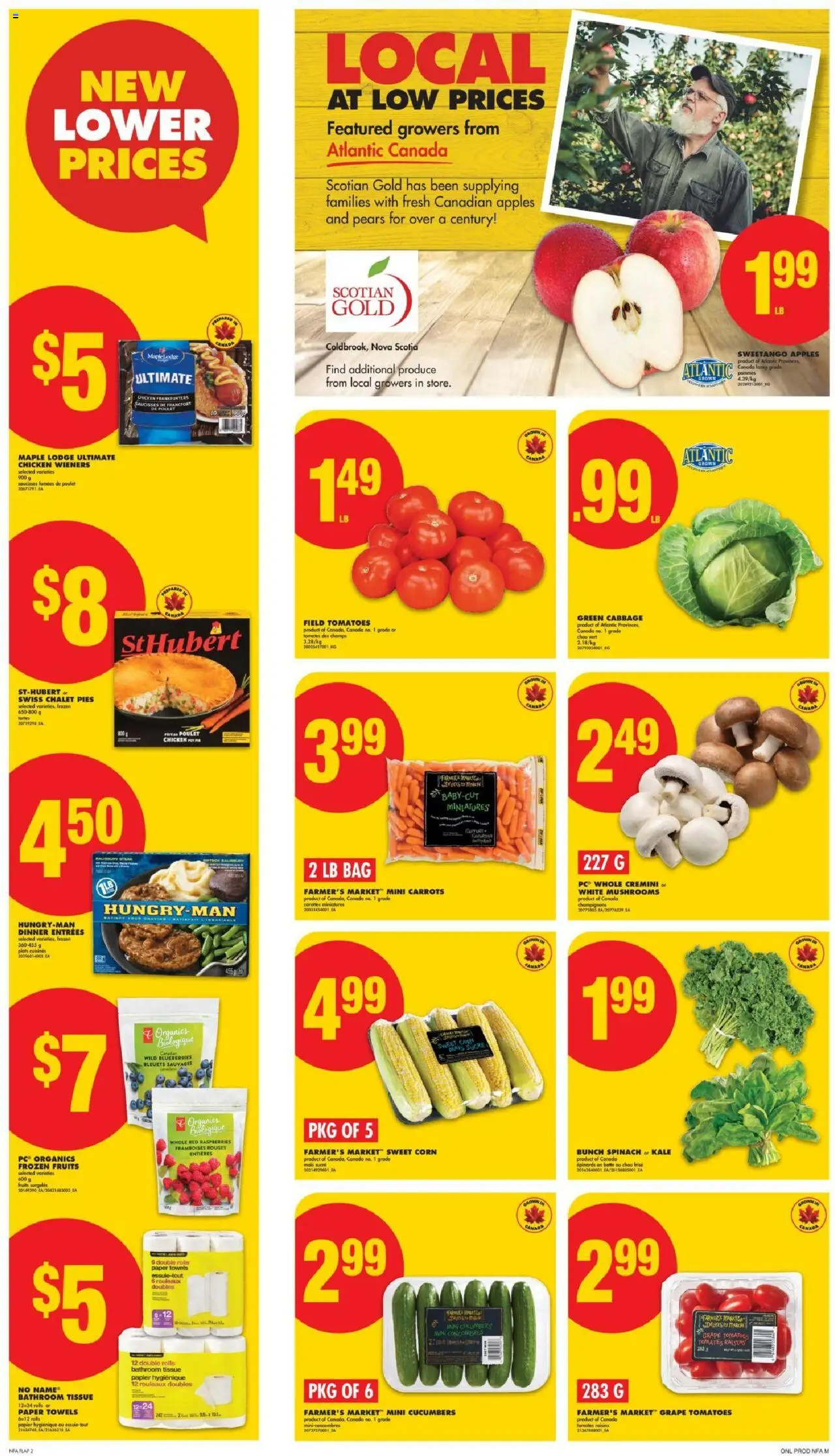 No Frills flyer valid from 11.09.2025 | Page: 2 | Products: Bag, Chicken, Apples, Tomatoes