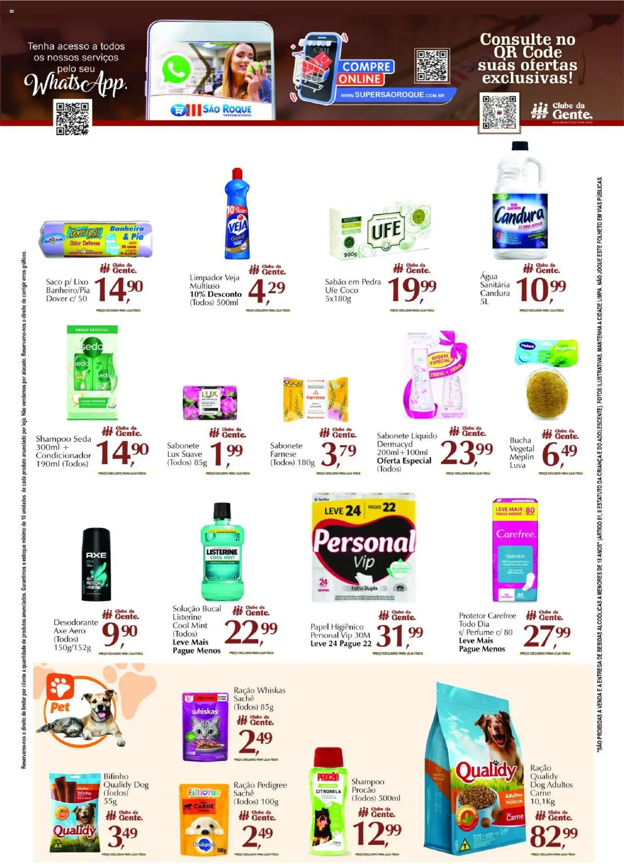 São Roque Supermercados Folheto - válido de 19.09.2025 | Página: 7 | Produtos: Coco, Shampoo, Condicionador, Pia