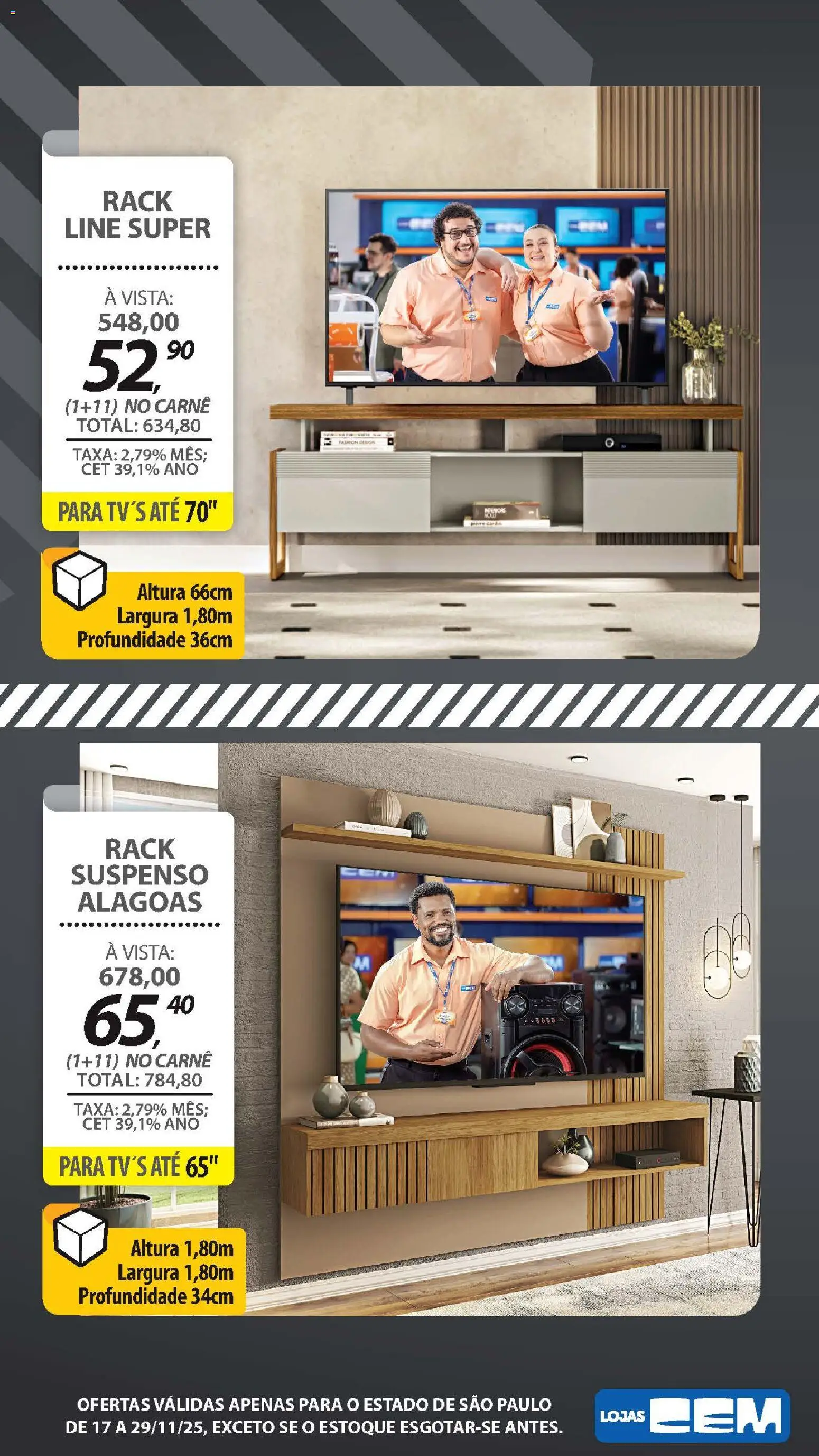 Lojas Cem Folheto - válido de 17.11.2025 | Página: 93 | Produtos: Carne, Rack