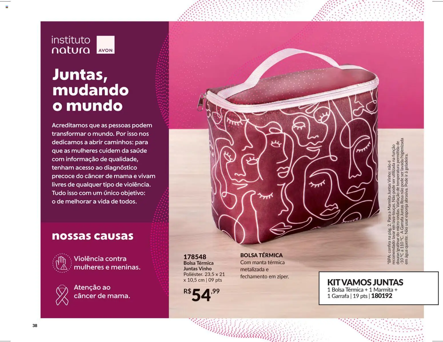 Avon Folheto - válido de 18.02.2026 | Página: 38 | Produtos: Esponja, Vinho, Bolsa