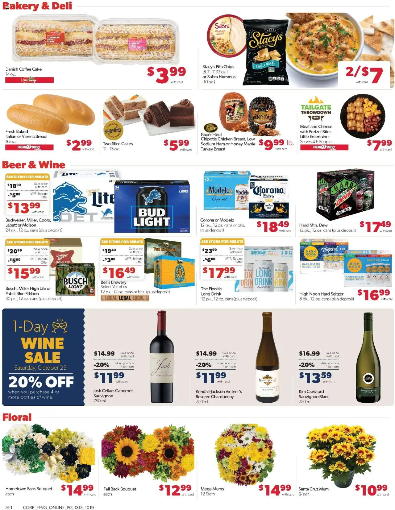 Family Fare Weekly Ad - MI - valid from 19.10.2025 | Page: 9 | Products: Coffee, Pineapple, Chips, Coat
