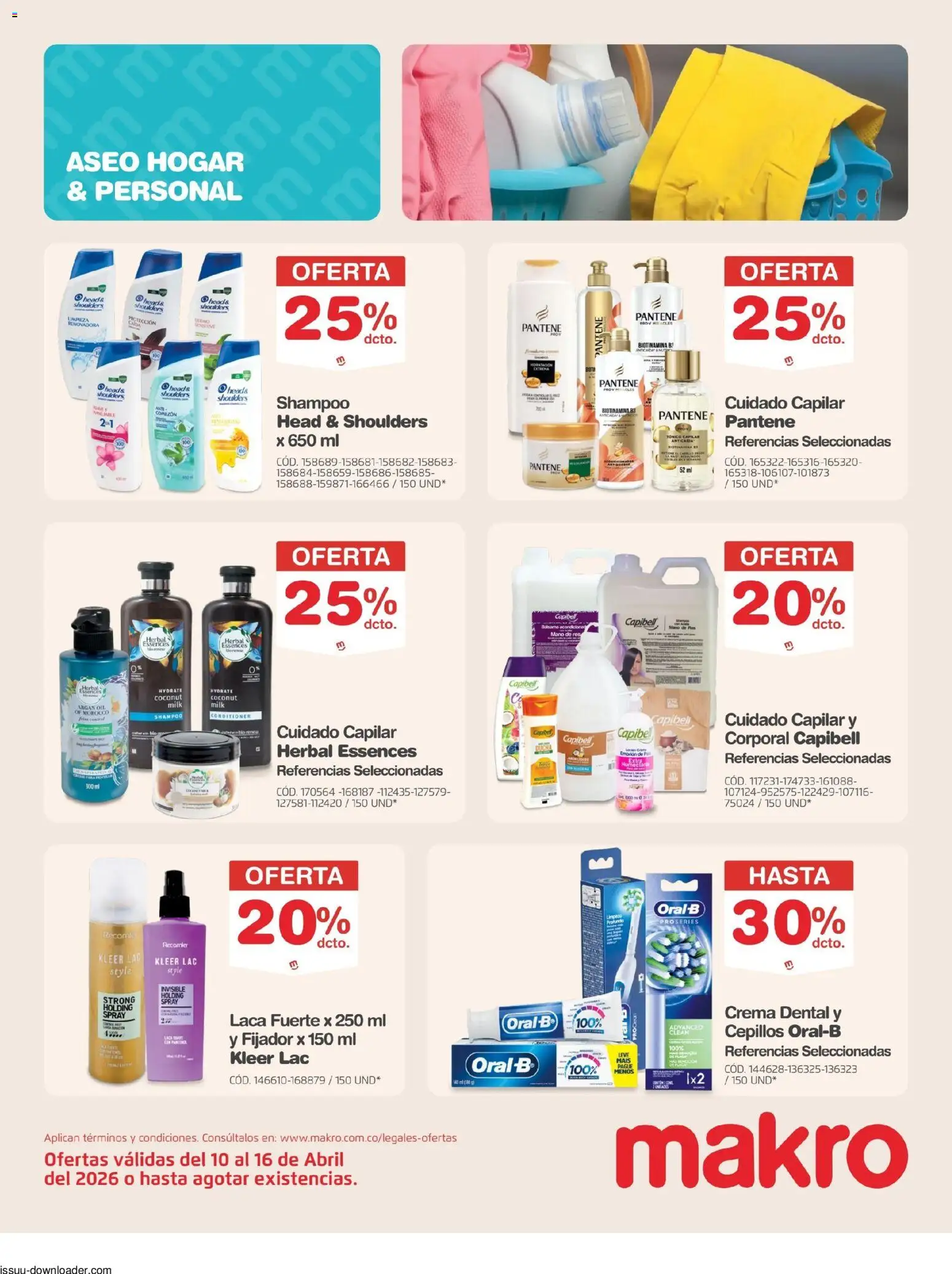 Makro revista - valida desde el 10.04.2026 | Página: 20 | Productos: Crema, Body, Shampoo, Crema dental