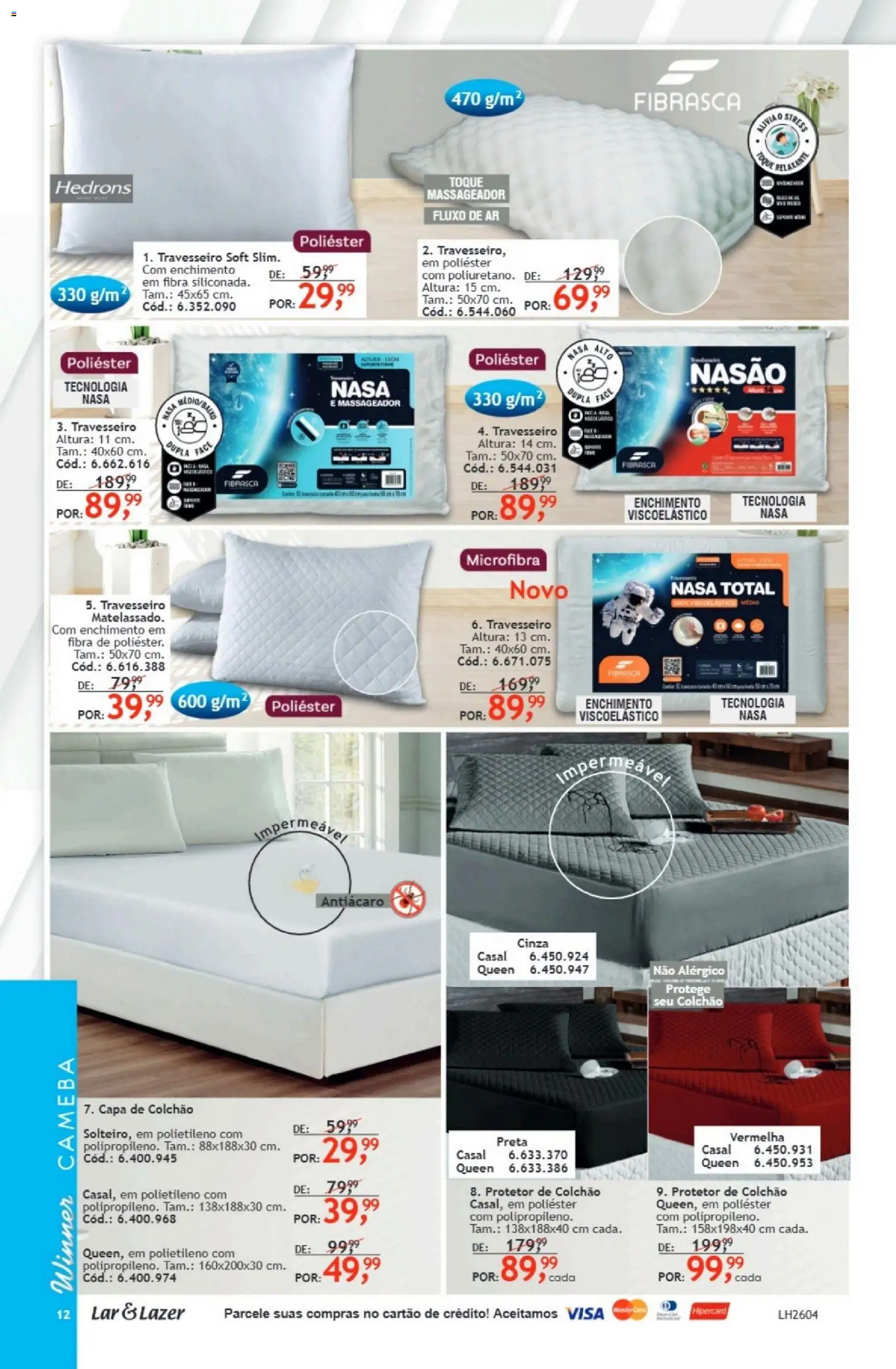 Quatro Estações Folheto - válido de 01.01.2026 | Página: 12 | Produtos: Protetor de colchão, Colchão, Capa de colchão, Massageador