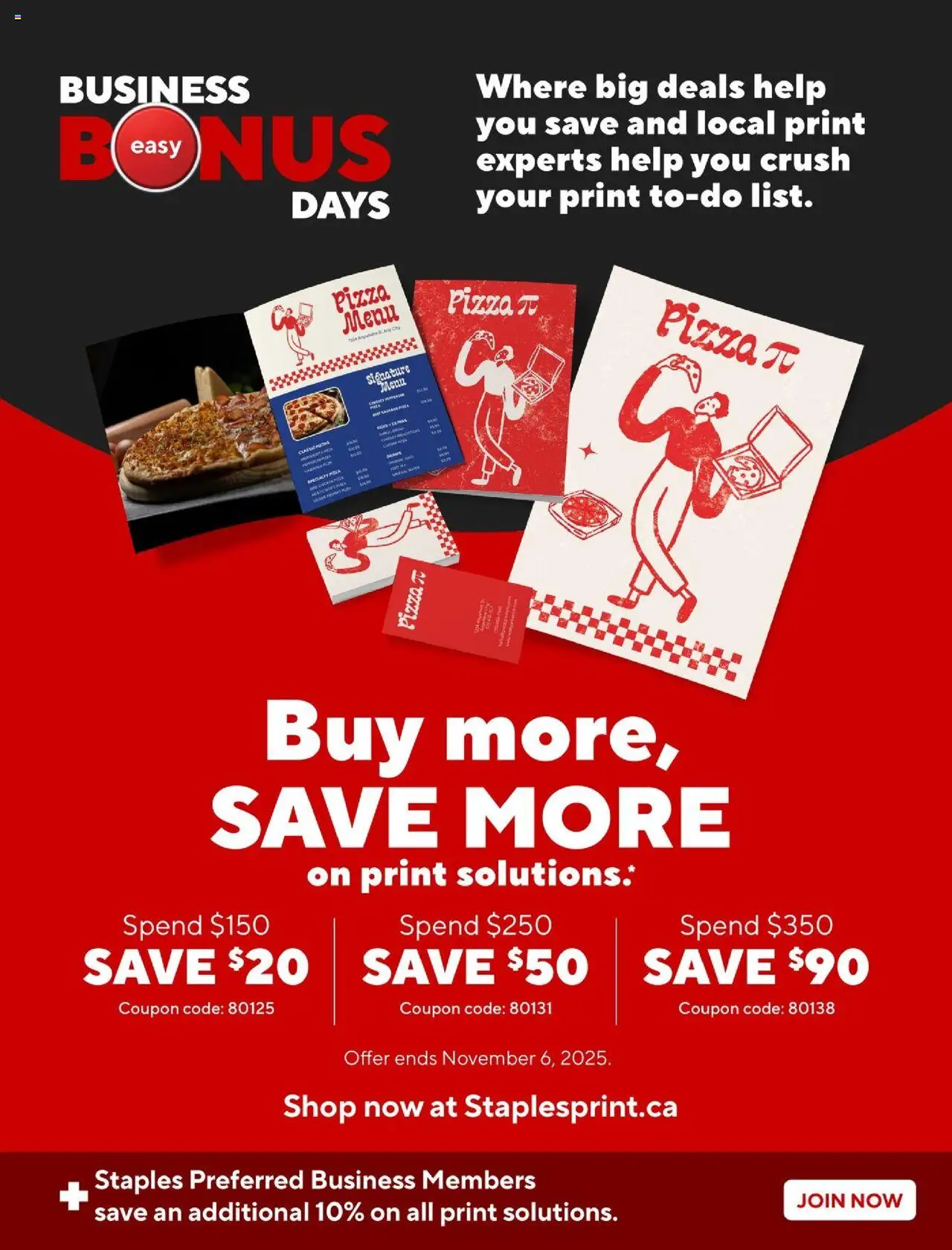 Staples flyer valid from 03.10.2025 | Page: 17 | Products: Pizza
