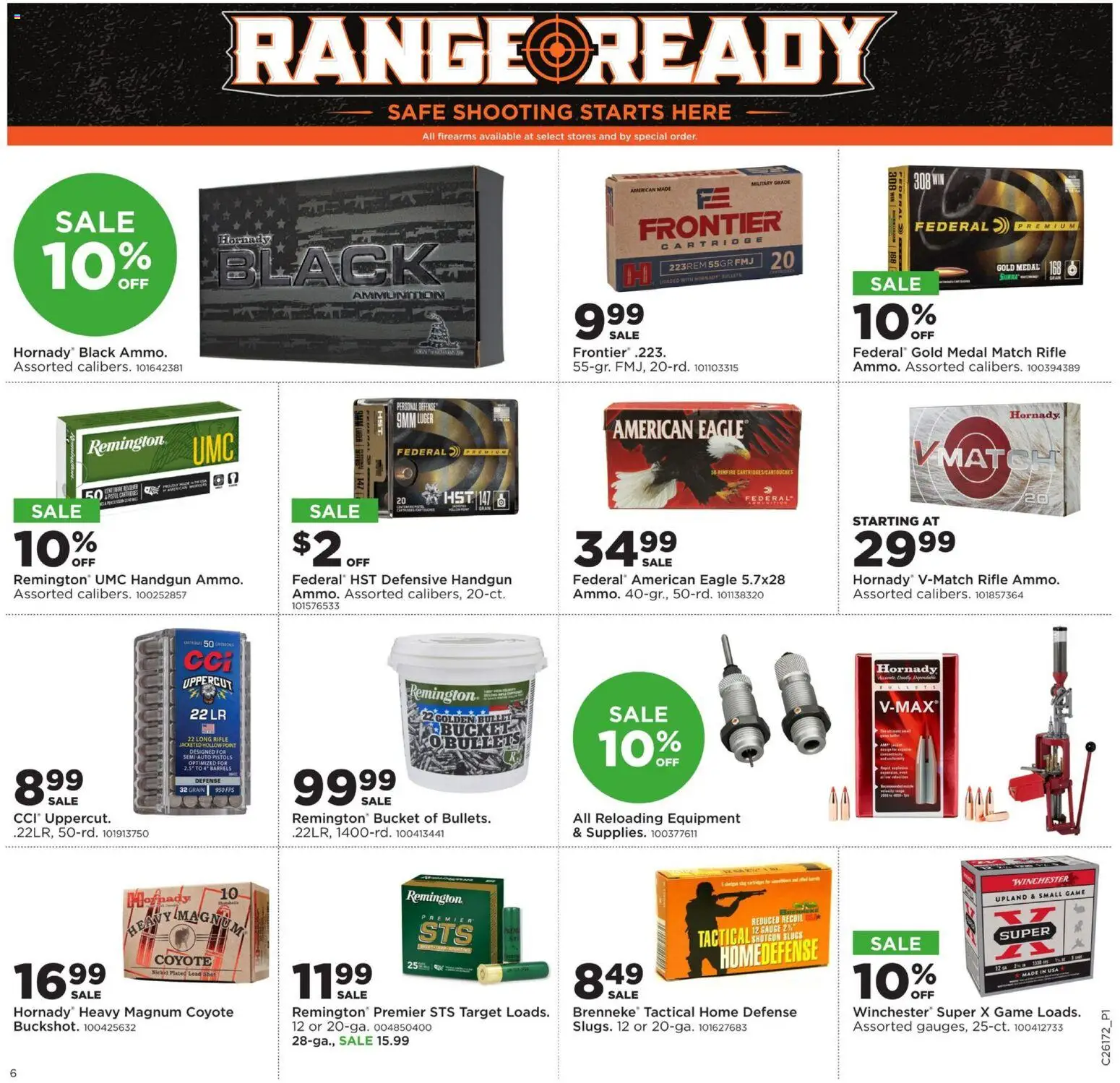 Mills Fleet Farm Range Ready - valid from 20.04.2026 | Page: 6 | Products: Safe, Handgun, Rifle, Rimfire