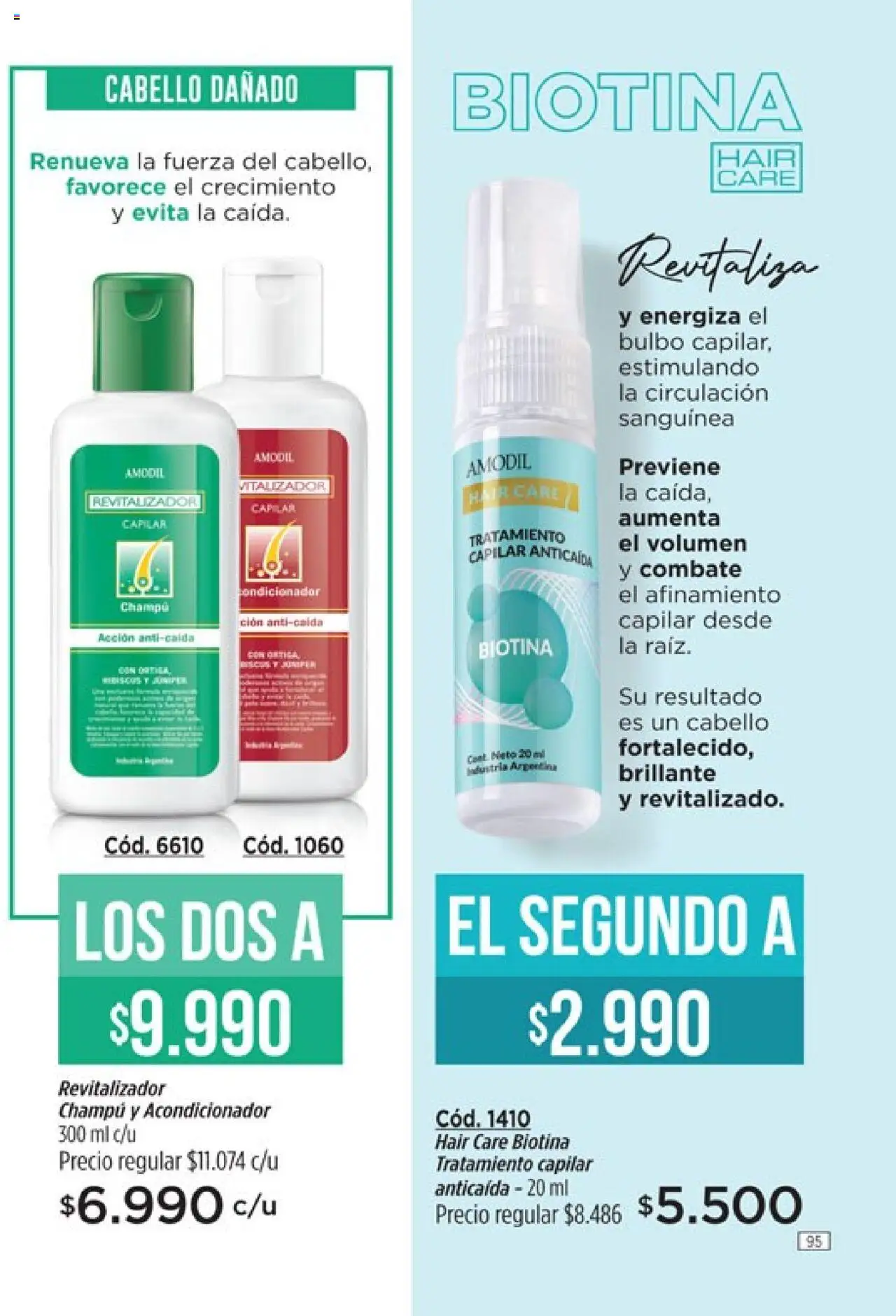 Catálogo Amodil Campaña 14 │ válido desde el 19.08.2025 | Página: 95 | Productos: Champú, Acondicionador