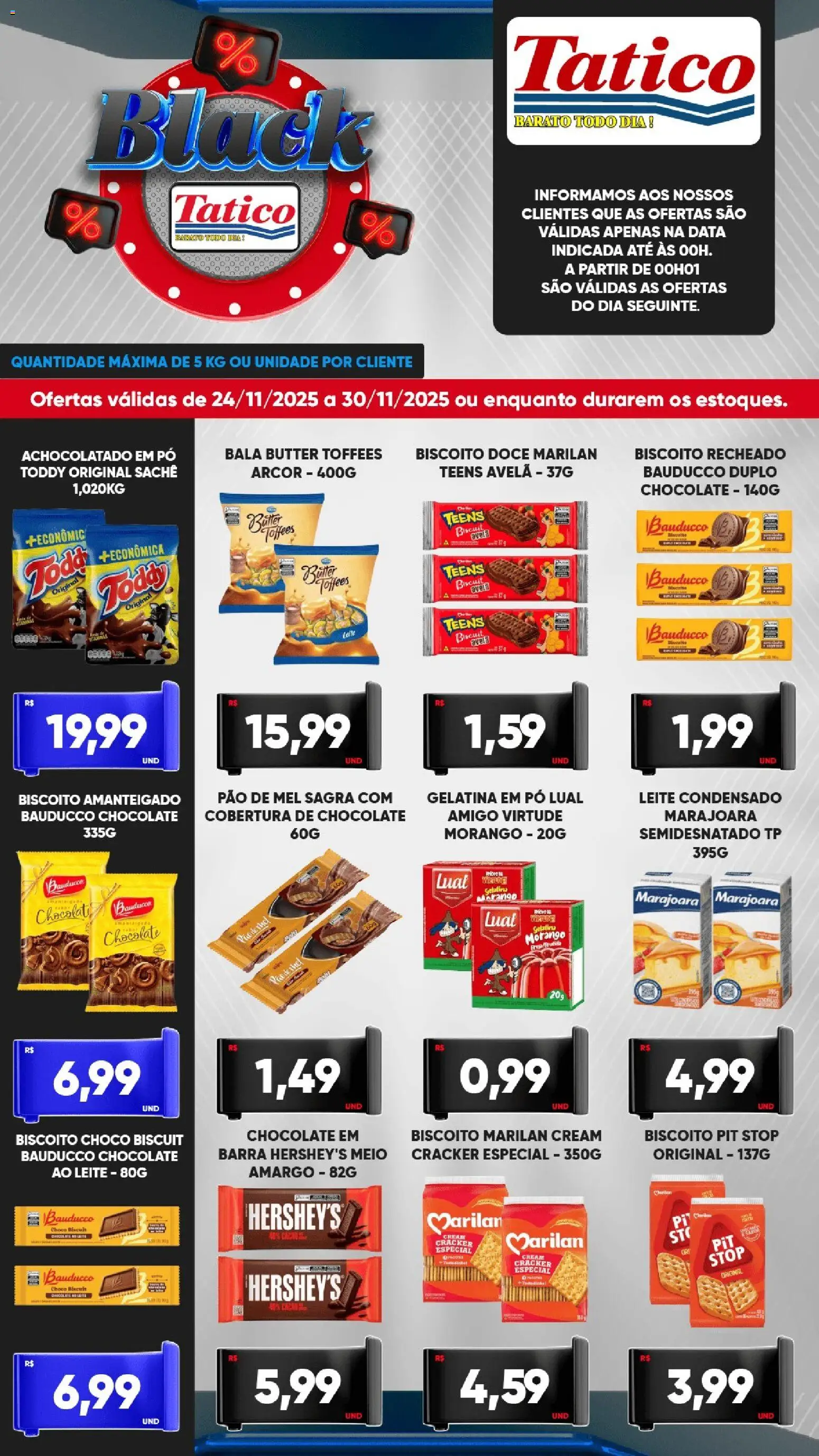 Tatico Folheto - válido de 24.11.2025 | Página: 4 | Produtos: Pó, Achocolatado, Leite condensado, Gelatina