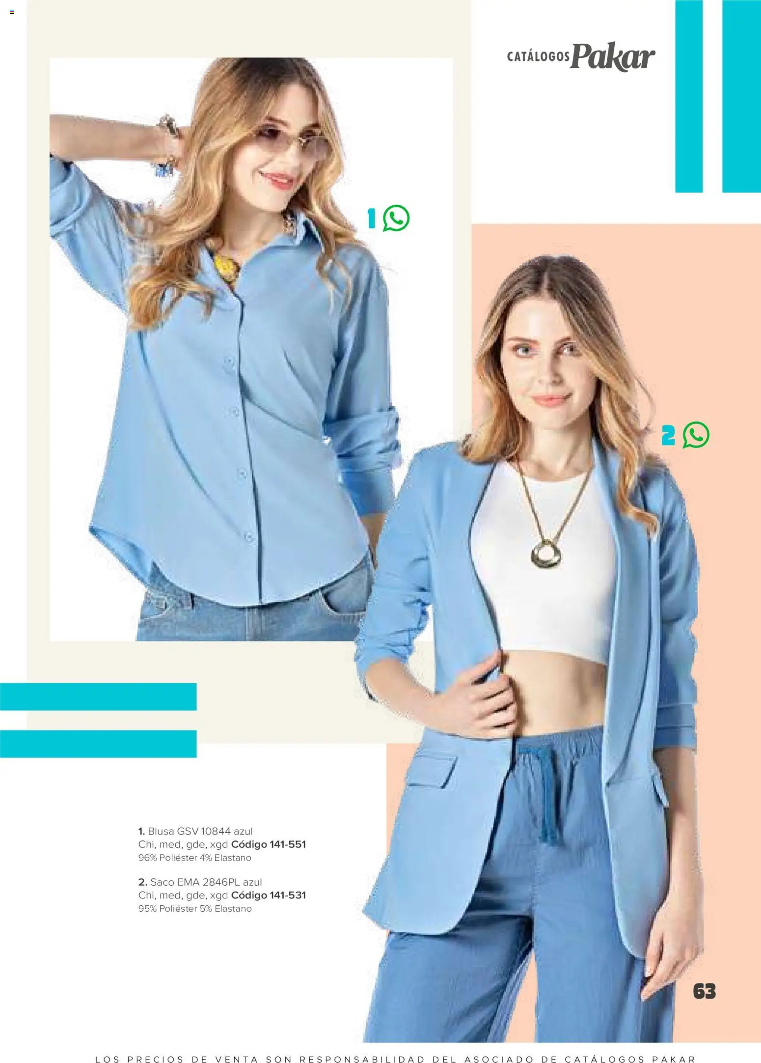 Nuevas ofertas de SC Pakar válidas en toda la República Mexicana desde el 30.01.2026. ¡Encuentra las mejores ofertas en SC Pakar catálogo Ropa! | Página: 63 | Productos: Blusa