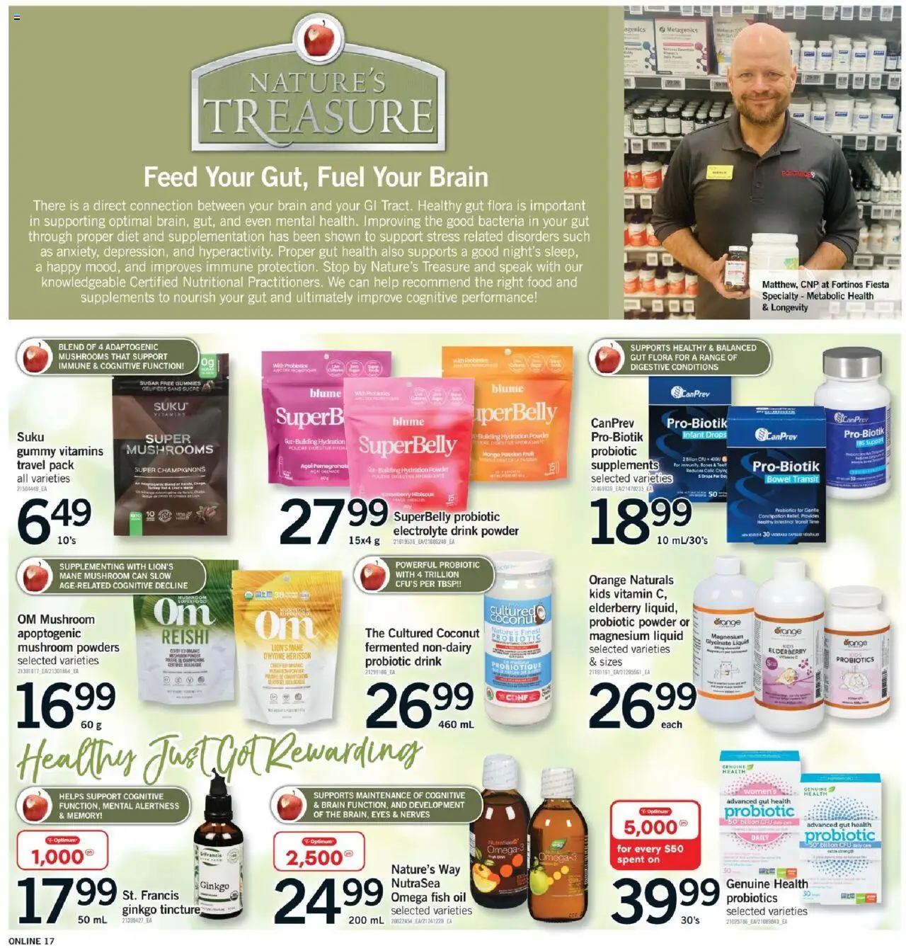 Fortinos flyer valid from 14.08.2025 | Page: 17 | Products: Fish, Powder, Oil