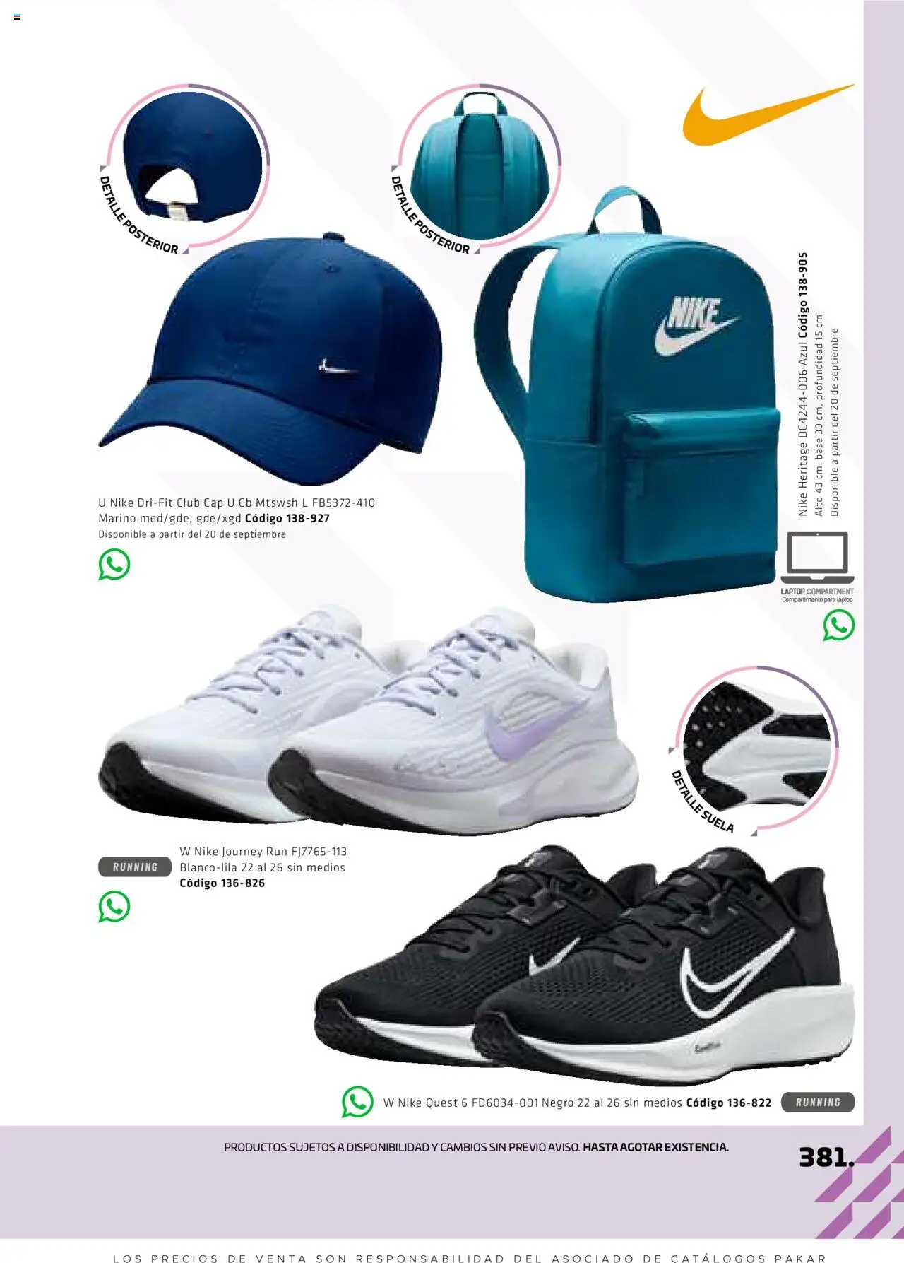 Nuevas ofertas de SC Pakar válidas en toda la República Mexicana desde el 29.08.2025. ¡Encuentra las mejores ofertas en SC Pakar - Catálogo Otoño Women! | Página: 381