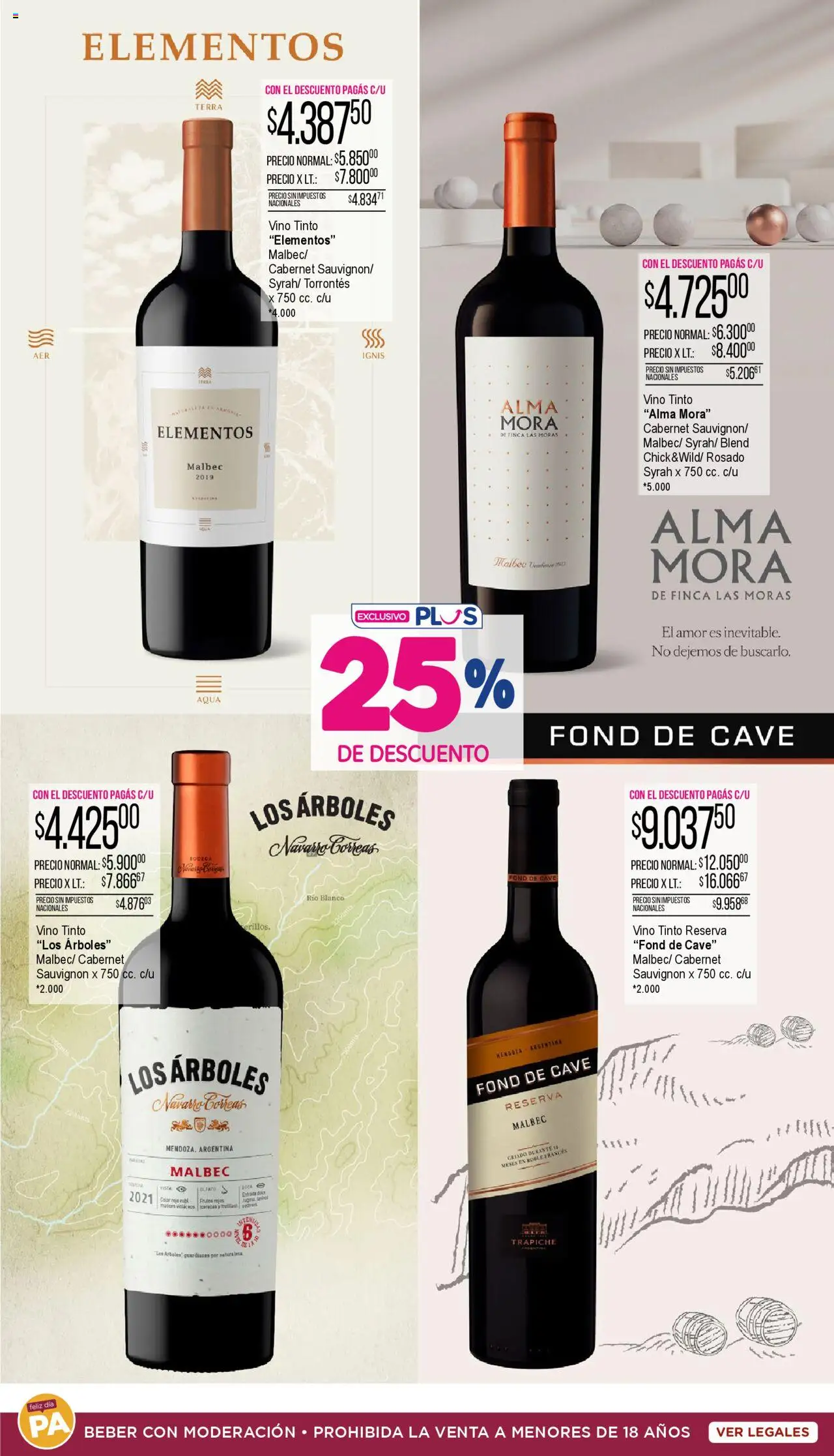 La Anonima Especial bebidas │ válido desde el 05.06.2025 | Página: 2 | Productos: Rejas, Vino