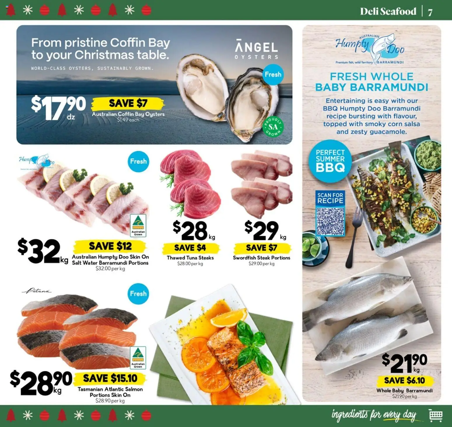 Drakes catalogue - valid from 17.12.2025 | Page: 7 | Products: Oysters, Water, Salt, Tuna