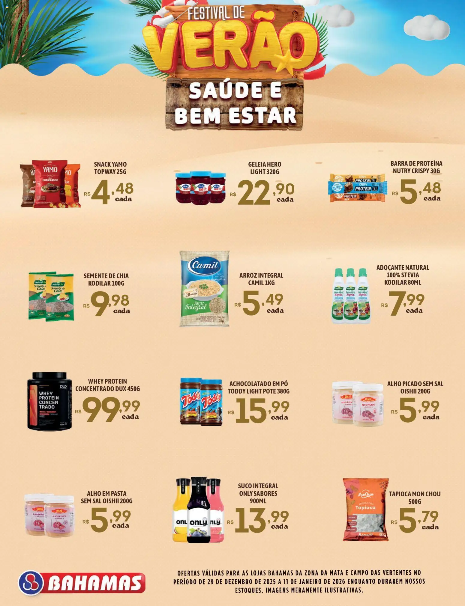 Bahamas Supermercados Folheto - válido de 29.12.2025 | Página: 8 | Produtos: Kodilar, Stevia, Arroz, Sal