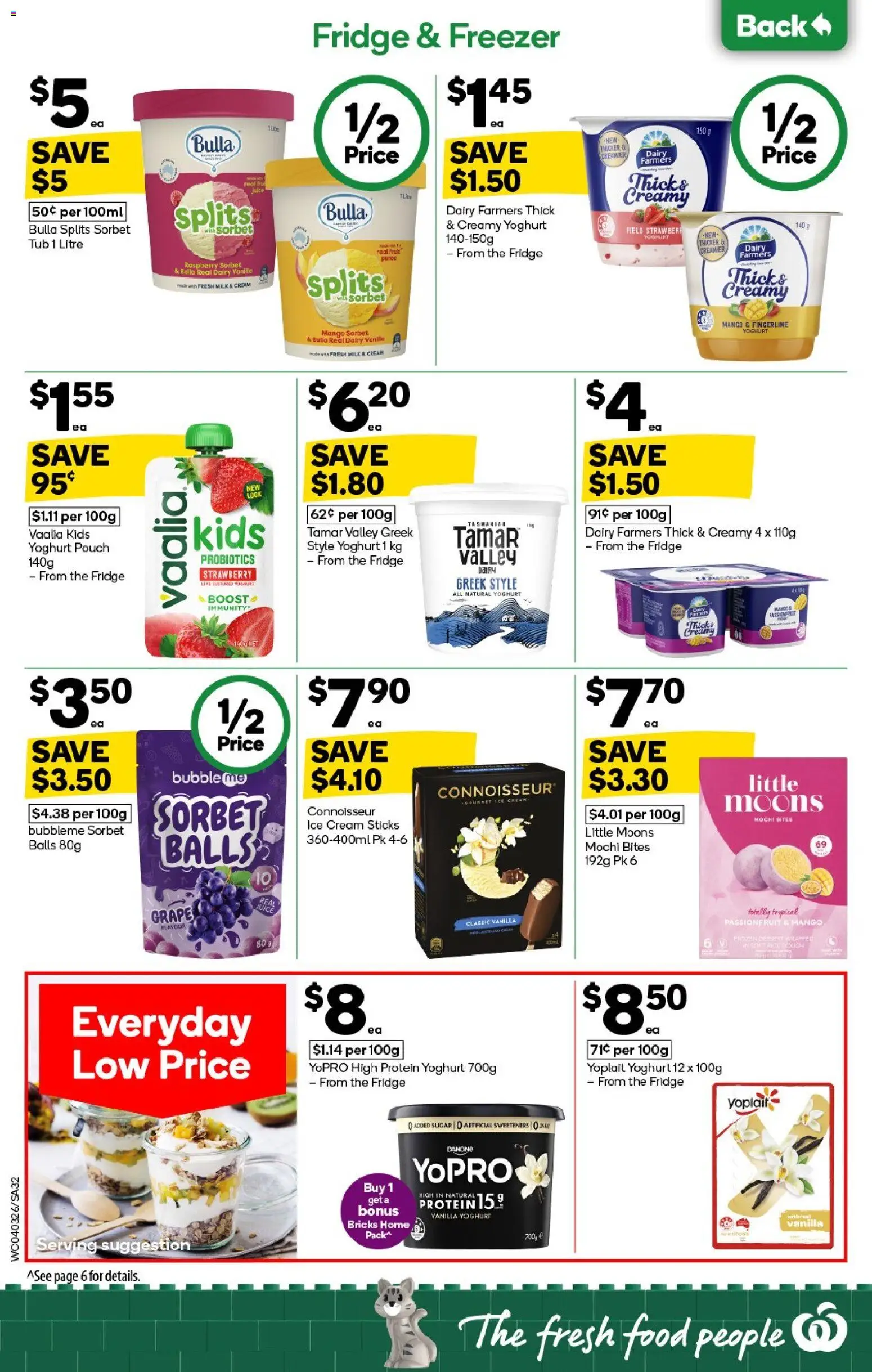 Woolworths catalogue - valid from 04.03.2026 | Page: 32 | Products: Dairy, Cream, Raspberry, Fridge
