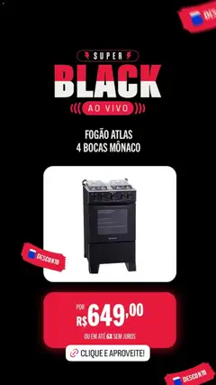 Casas Bahia Black Friday - Pré-Visualização do folheto da loja Casas Bahia, válido de 31.10.2025 | Página: 17 | Produtos: Fogão