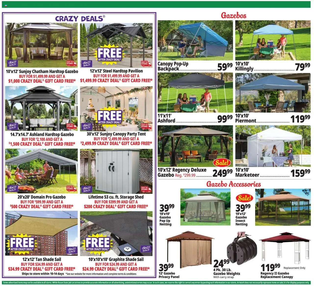 Ocean State Job Lot Weekly Ad - valid from 14.08.2025 | Page: 7 | Products: Tent, Backpack