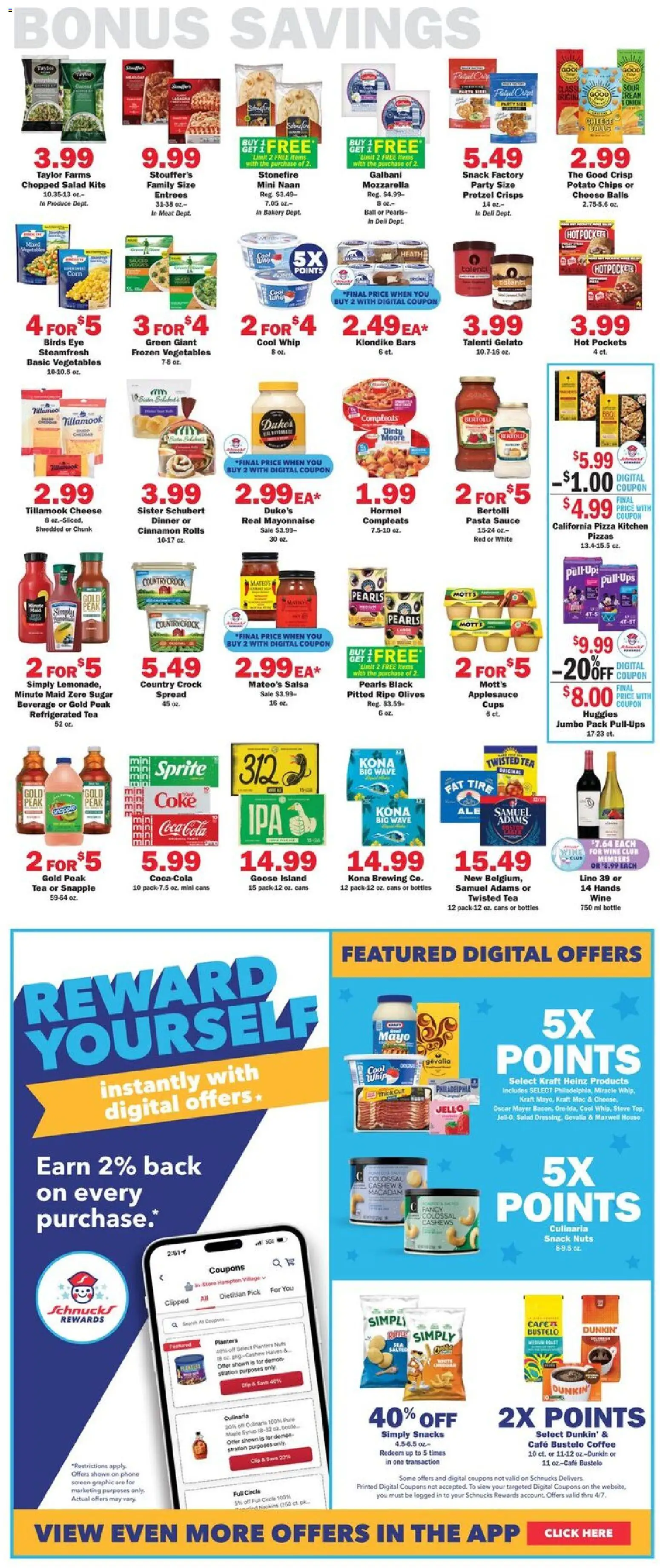 Schnucks Weekly Print Ad - IL - valid from 01.04.2026 | Page: 5 | Products: Cheese, Wine, Cream, Sugar