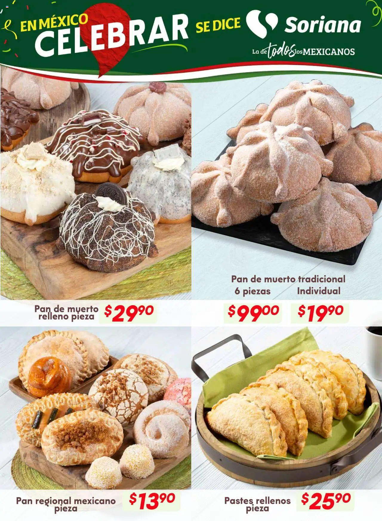 Nuevas ofertas de Soriana válidas en toda la República Mexicana desde el 18.09.2025. ¡Encuentra las mejores ofertas en Soriana - Preciazazaso Híper: Edo Mex, Gro, Hgo, Mor, Pue, Qto, Tlax, Ver! | Página: 24 | Productos: Pan
