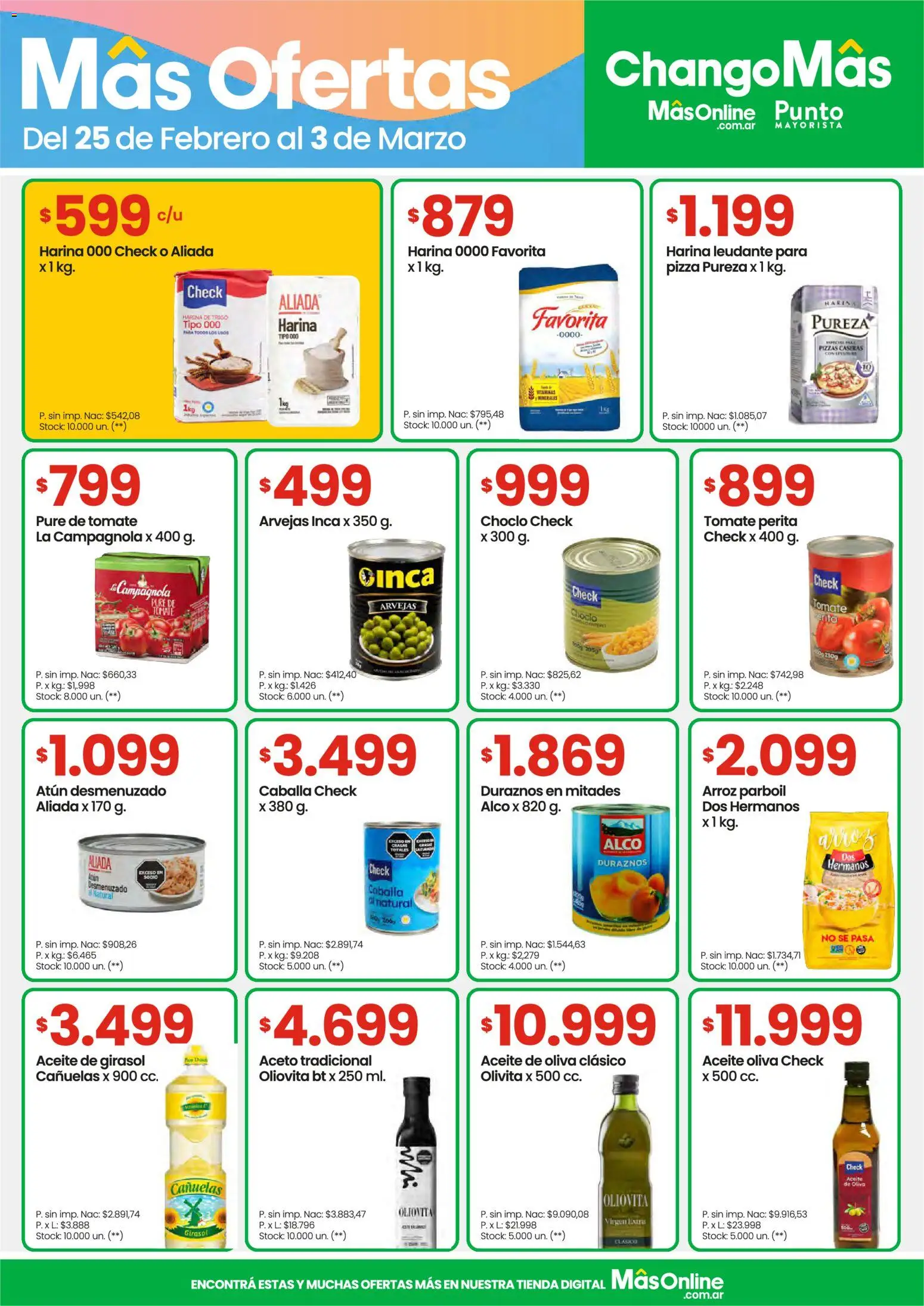Changomas ofertas │ válido desde el 25.02.2026 | Página: 6 | Productos: Aceite, Aceto, Tomate, Pizza