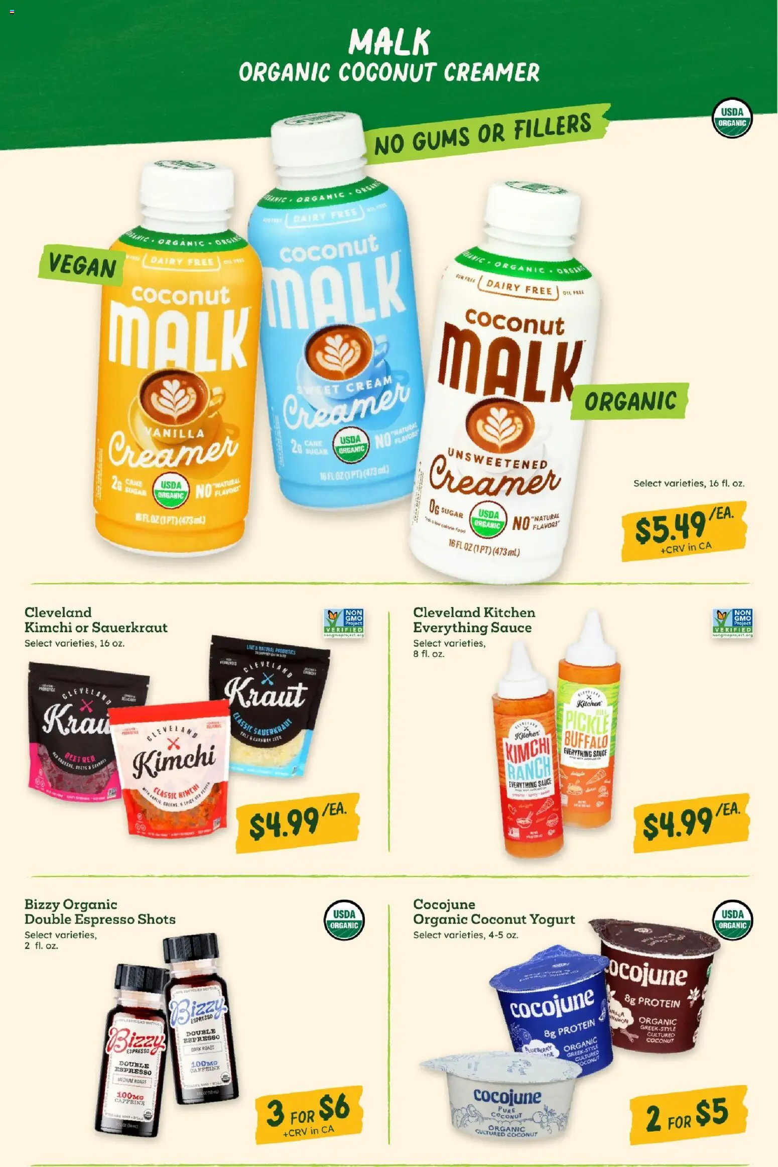 Sprouts Monthly Ad - valid from 25.02.2026 | Page: 19 | Products: Yogurt, Oil, Cream, Sauce
