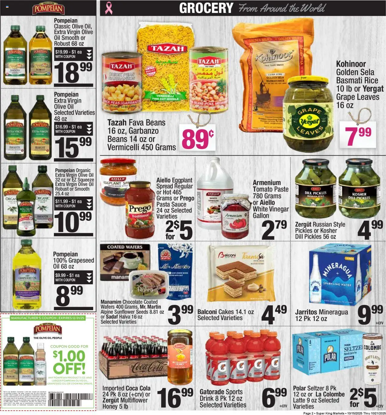 Super King - Weekly Ad - valid from 15.10.2025 | Page: 2 | Products: Vinegar, Oil, Chocolate, Sauce