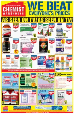 Preview of Chemist Warehouse catalogue - valid from 23.04.2026 | Page: 3 | Products: Toilet, Tv, Collagen, Sinus