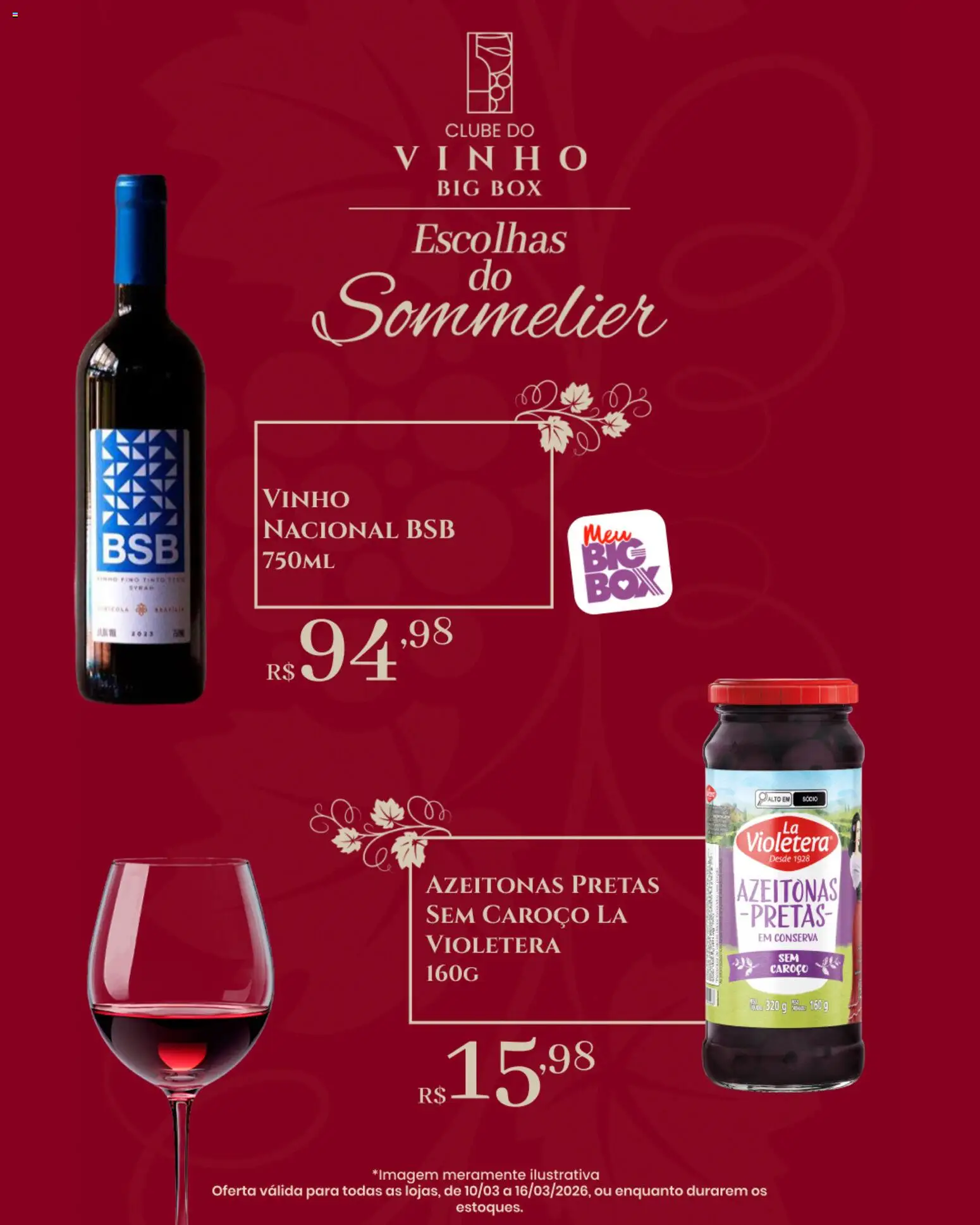 Big Box Folheto - válido de 10.03.2026 | Página: 3 | Produtos: Azeitonas, Vinho