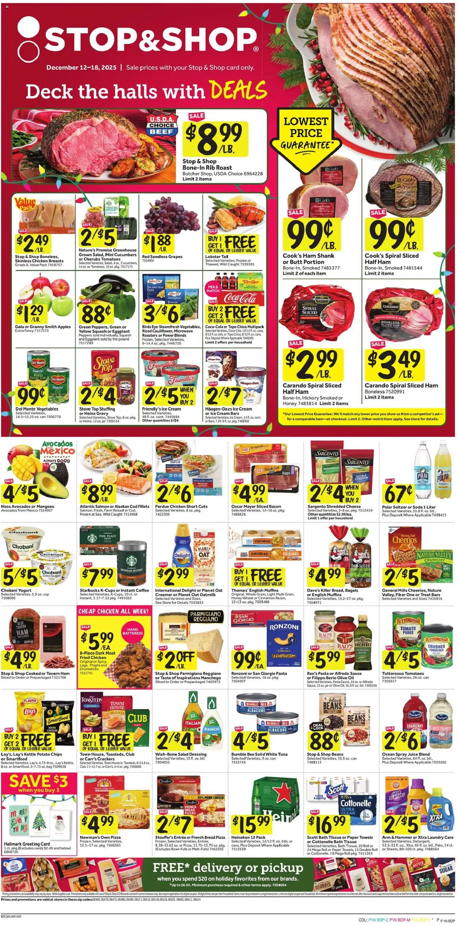 Stop & Shop Weekly Circular - CT - valid from 12.12.2025 | Page: 1 | Products: Broccoli, Oil, Coffee, Bag
