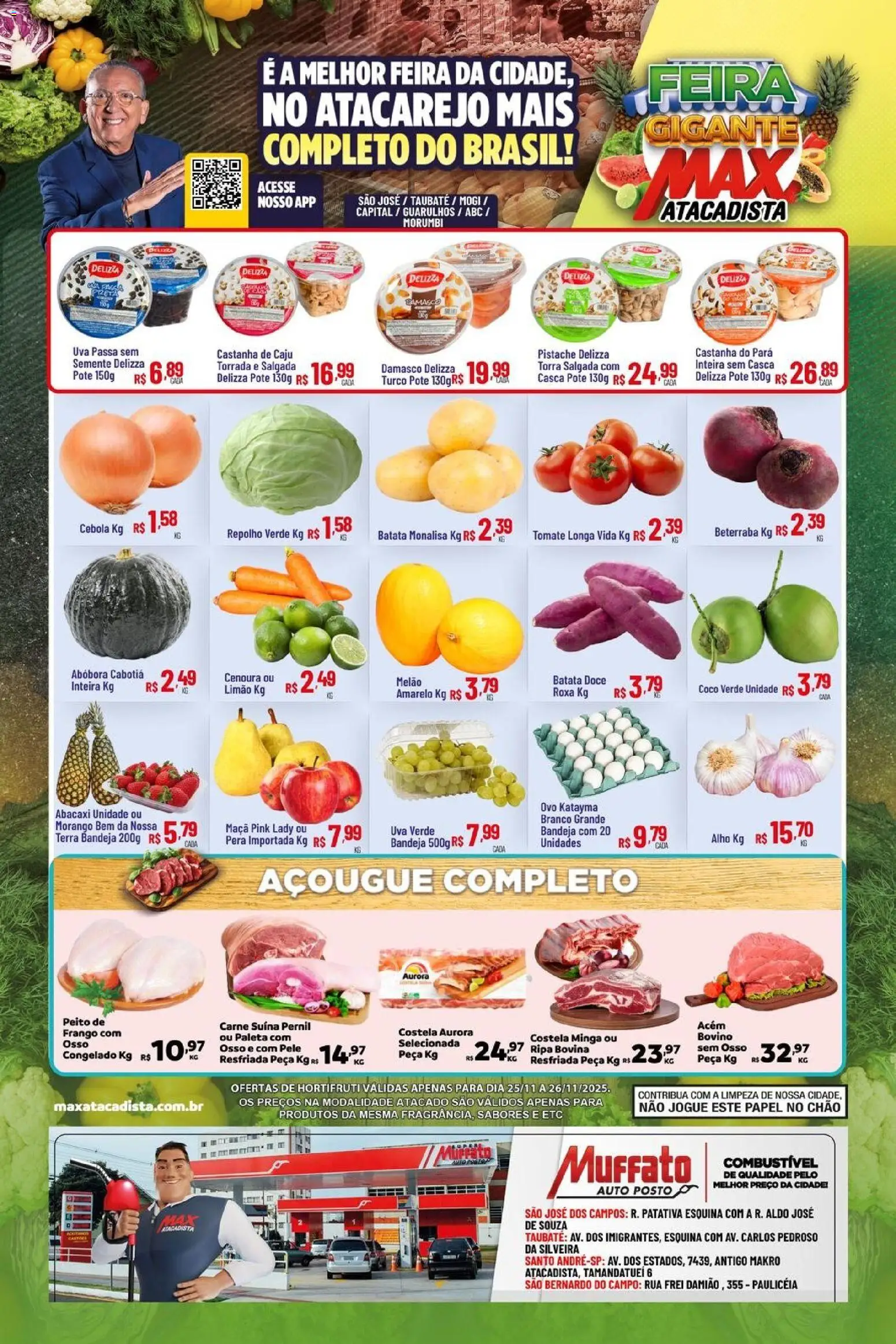Max Atacadista Folheto - válido de 25.11.2025 | Página: 1 | Produtos: Caju, Pistache, Alho, Repolho