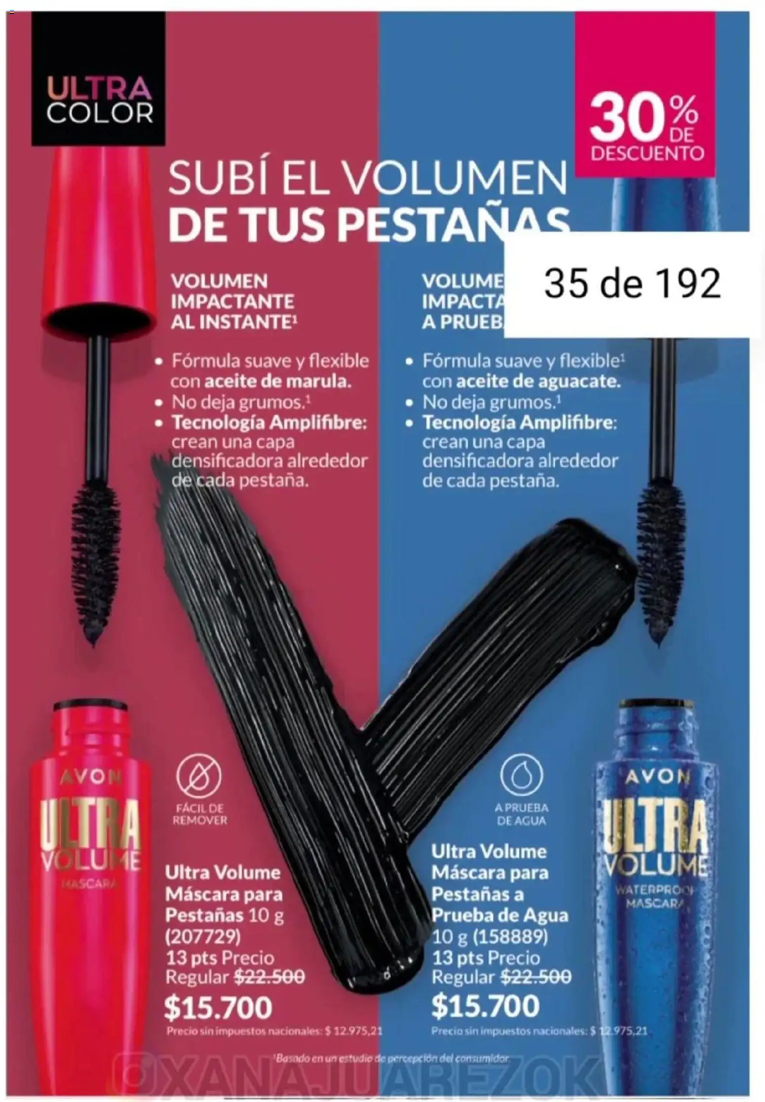 Avon - Campaña 3/2026 │ válido desde el 01.03.2026 | Página: 35 | Productos: Flexible, Aceite, Máscara, Agua