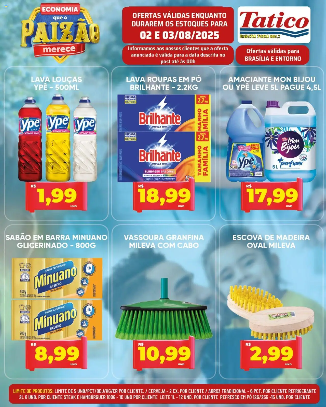 Tatico Folheto - válido de 04.08.2025 | Página: 29 | Produtos: Sabão, Refrigerante, Amaciante, Cabo