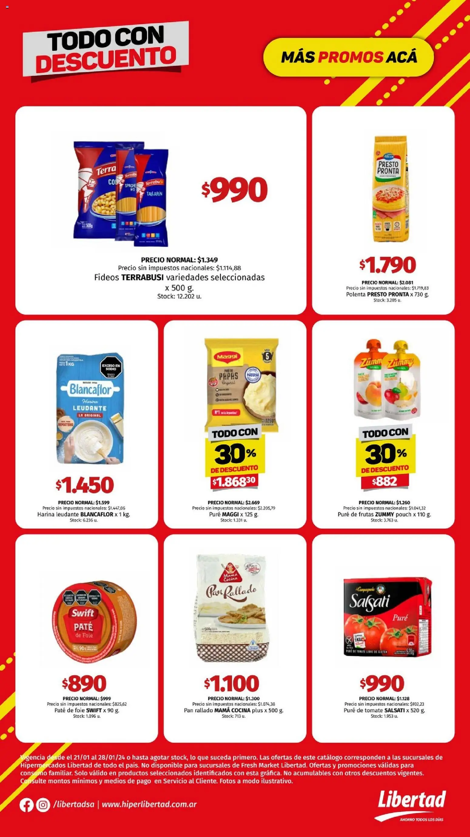 Hipermercado Libertad - Todo con │ válido desde el 21.01.2026 | Página: 3 | Productos: Cocina, Tomate, Pure de Tomate, Pan rallado