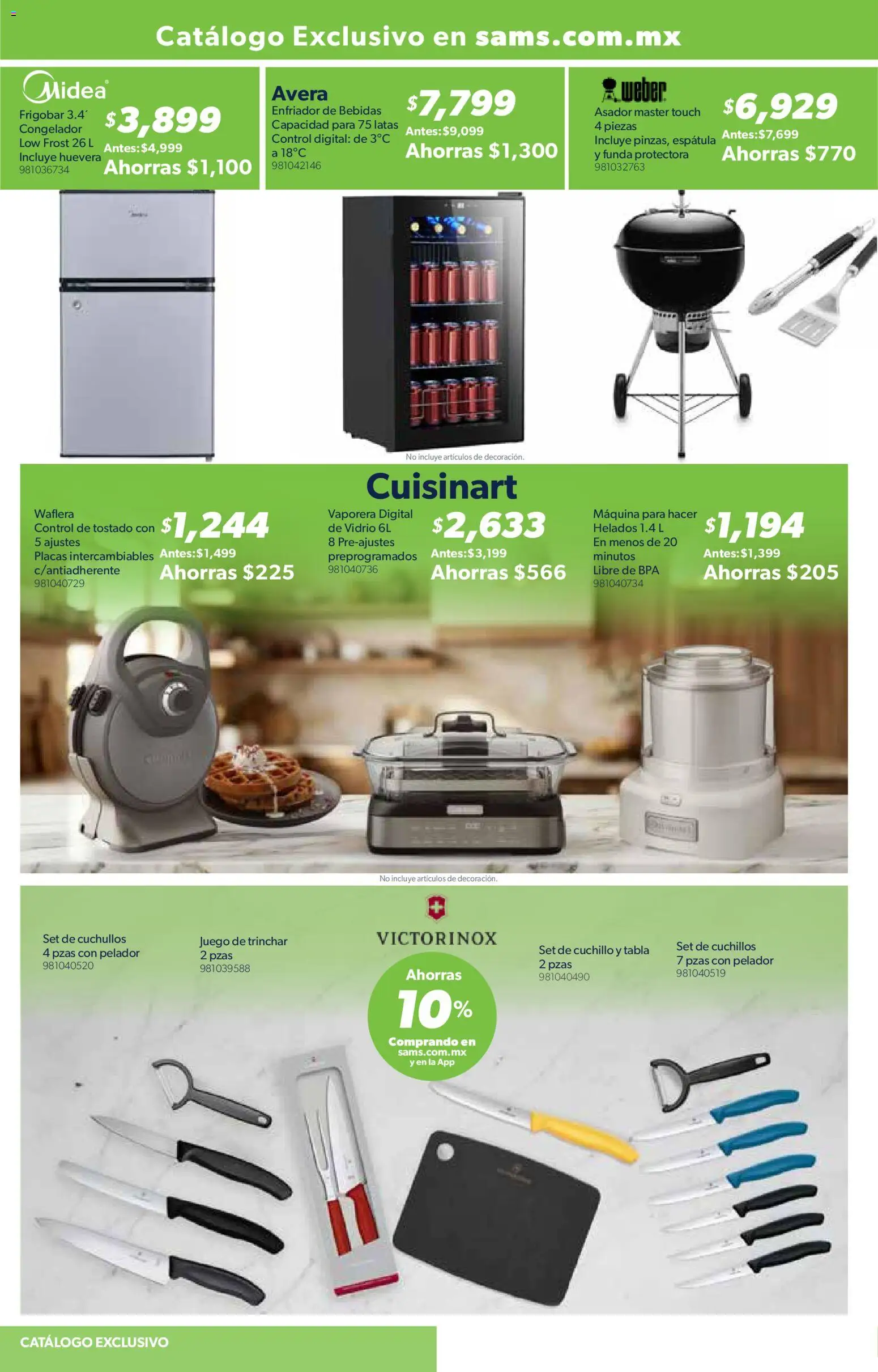 Nuevas ofertas de Sam's Club válidas en toda la República Mexicana desde el 07.01.2026. ¡Encuentra las mejores ofertas en Sam's Club catálogo! | Página: 30 | Productos: Juego, Frigobar, Congelador, Waflera