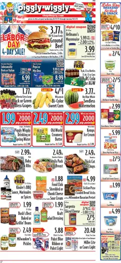 Preview of Piggly Wiggly weekly ads valid from 27.08.2025