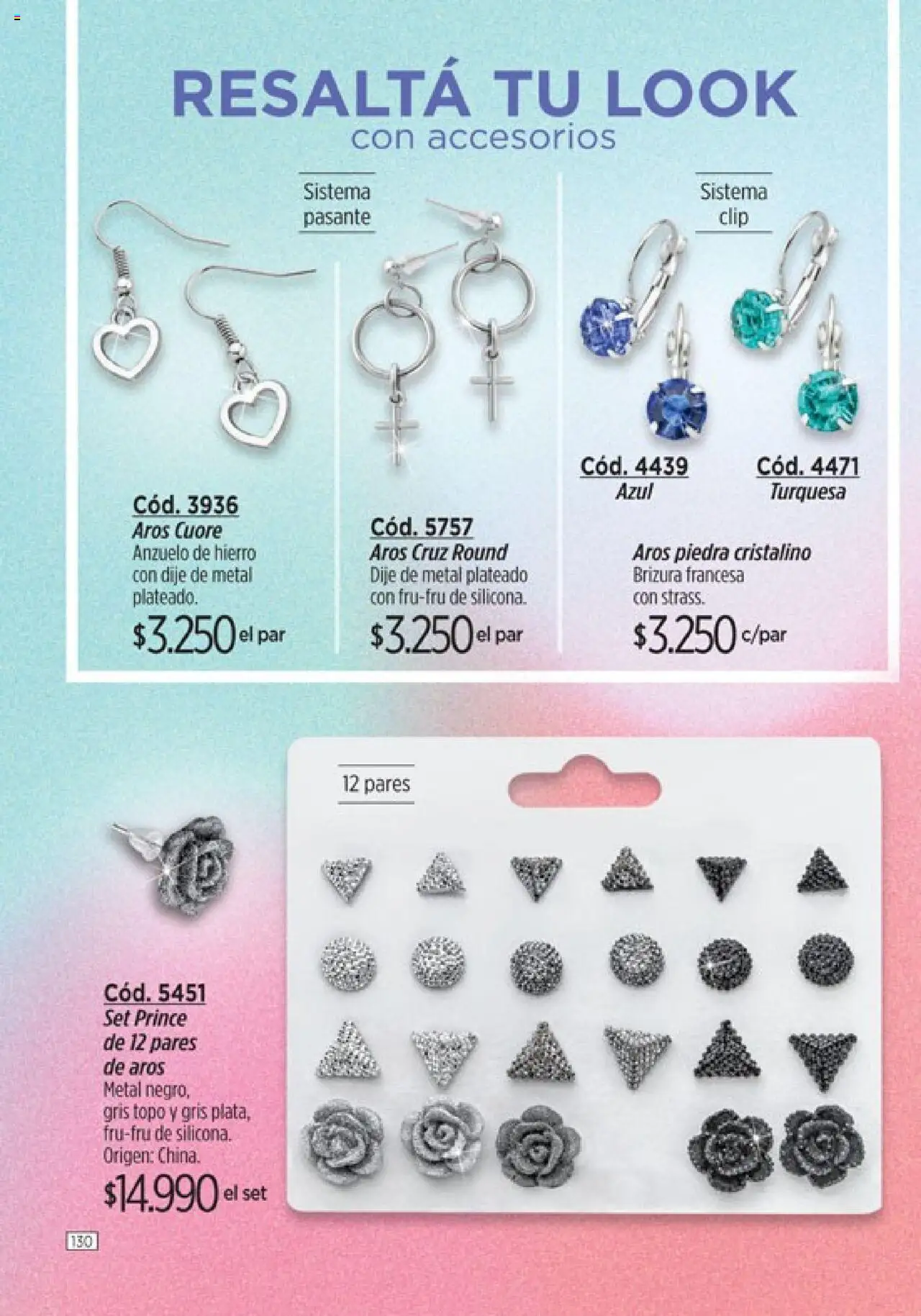 Catálogo Amodil Campaña 12 │ válido desde el 26.06.2025 | Página: 130 | Productos: Aros, Dije